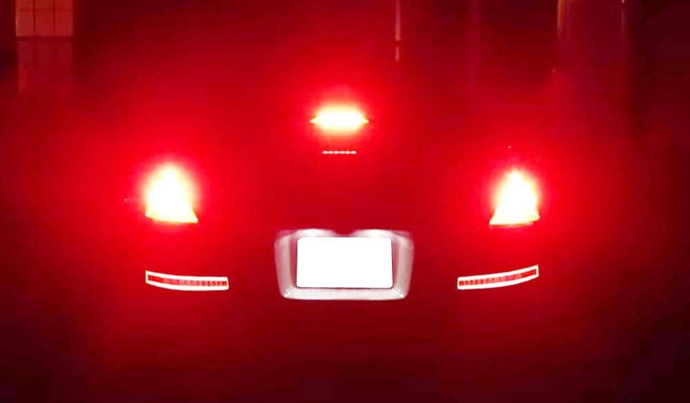 iJDMTOY Clear Lens with Dark Red Inner Full LED Lower Bumper Tail Lights for 2003-2009 Nissan 350Z - Sequential Turn Signals, Reverse & Brake Lights | Upgrade Your Car's Rear Lighting for Enhanced Safety & Style