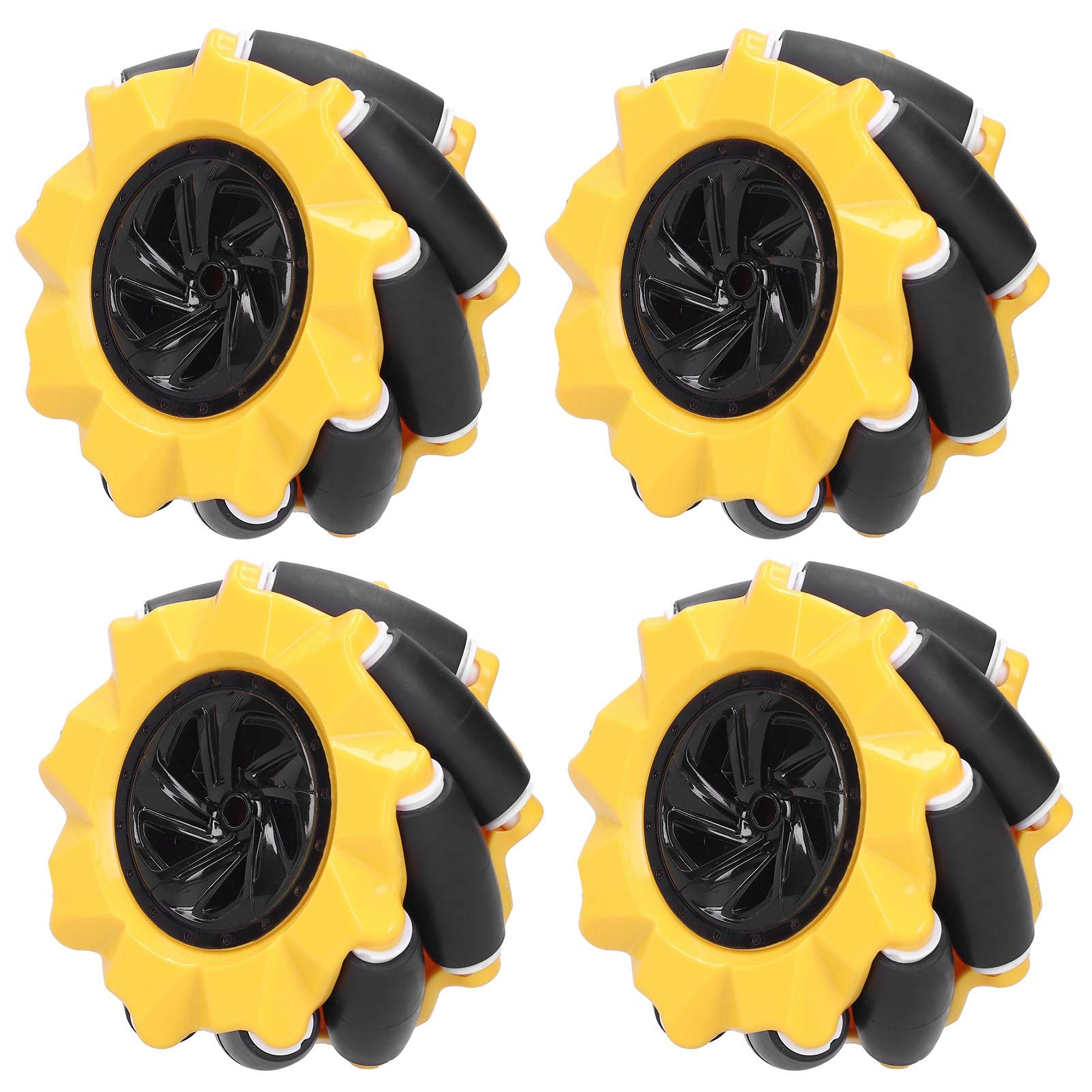 **Mecanum Wheel 80mm Omni-Directional Robot Car Parts - 2 Pair Set for DIY Smart Robots, Industrial Automation & STEM Projects**    *(Perfect for Robotics Competitions, Automated Guided Vehicles (AGVs), and Educational STEM Learning Kits)*