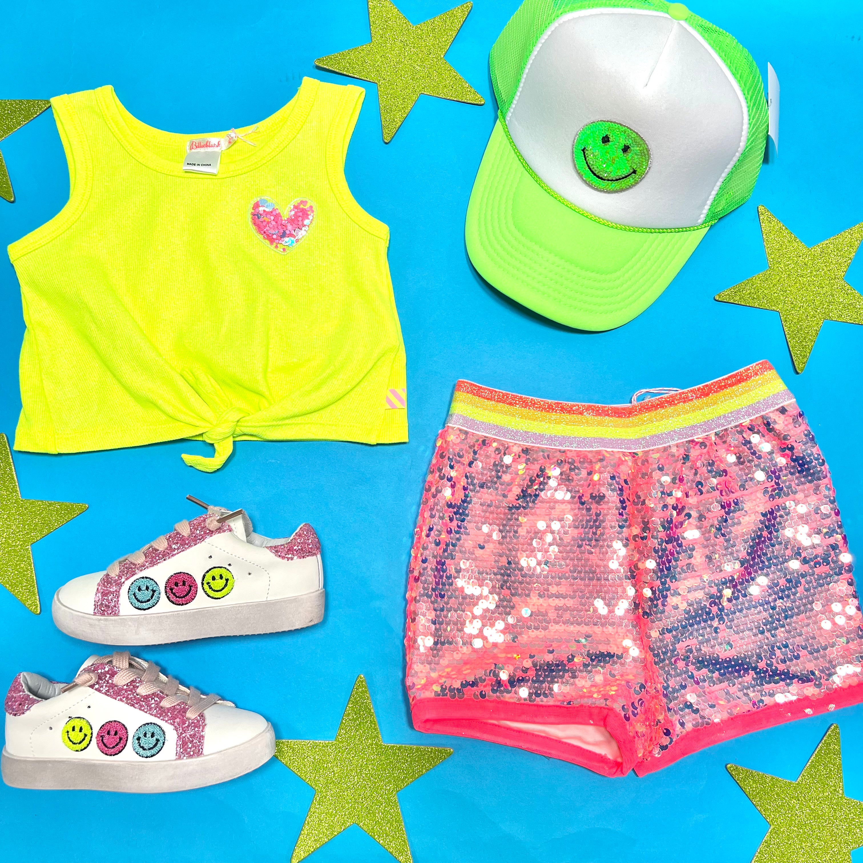 Billieblush Sequin Shorts for Women - Glam Party Shorts with Sequins, High Waist & Stretchy Fit - Perfect for Night Out, Club Wear, and Festivals