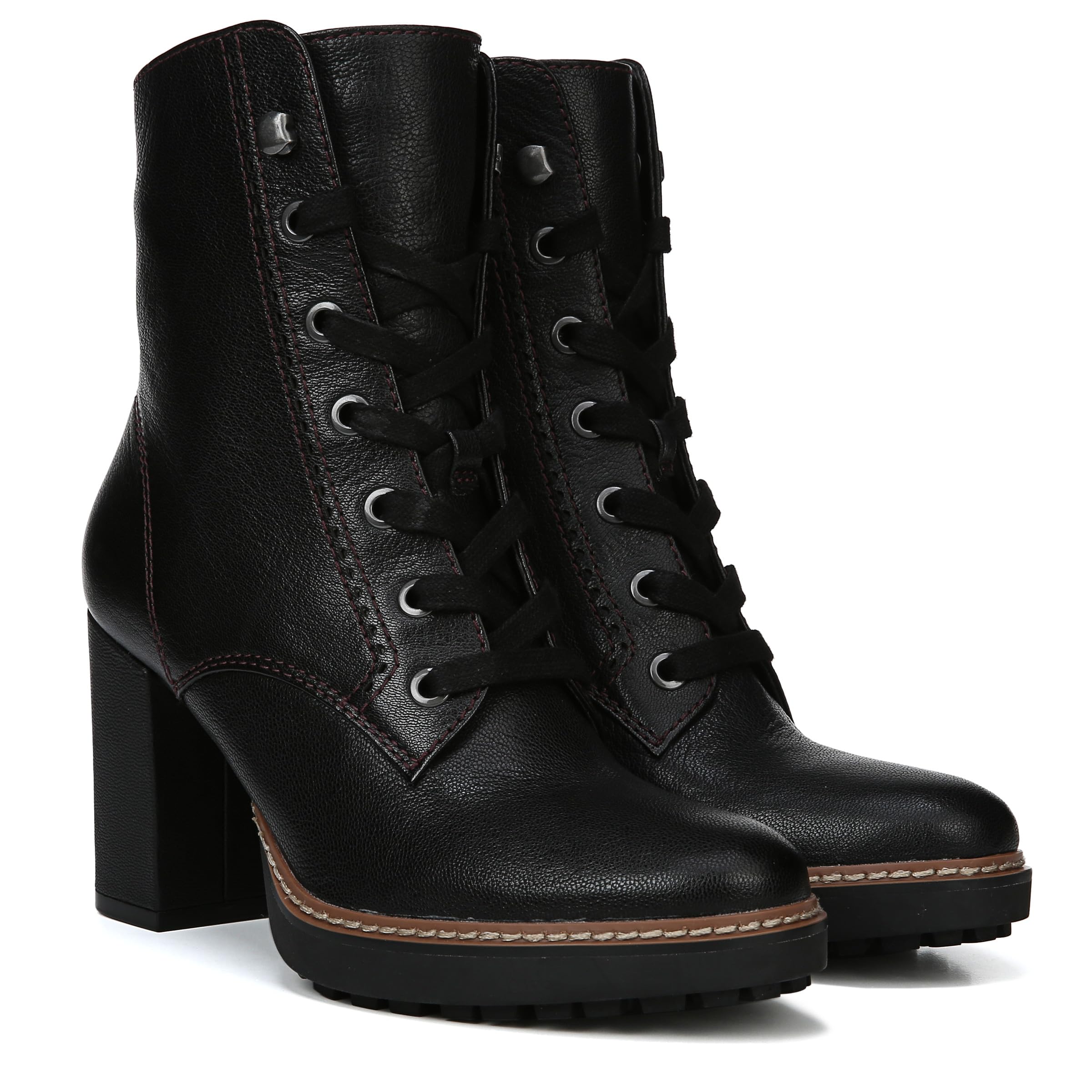 Naturalizer Women's Callie Heeled Lace-Up Ankle Boots - Stylish & Comfortable for Work, Date Night & Fall Fashion