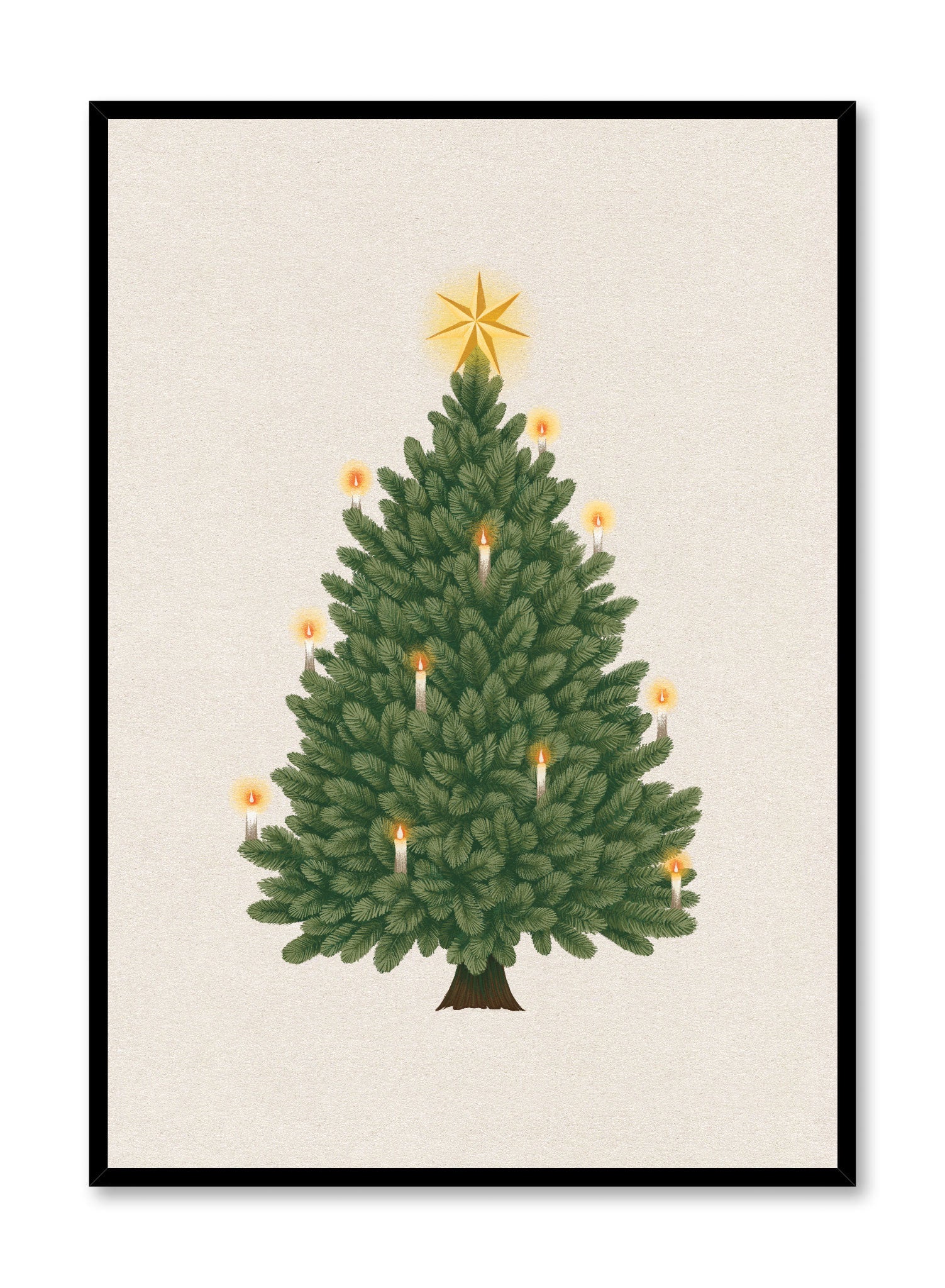 O’ Tannenbaum Christmas Tree Poster - Vintage Holiday Wall Art Decor for Home, Office & Classroom - Perfect for Festive Season, Xmas Party & Winter Decorations