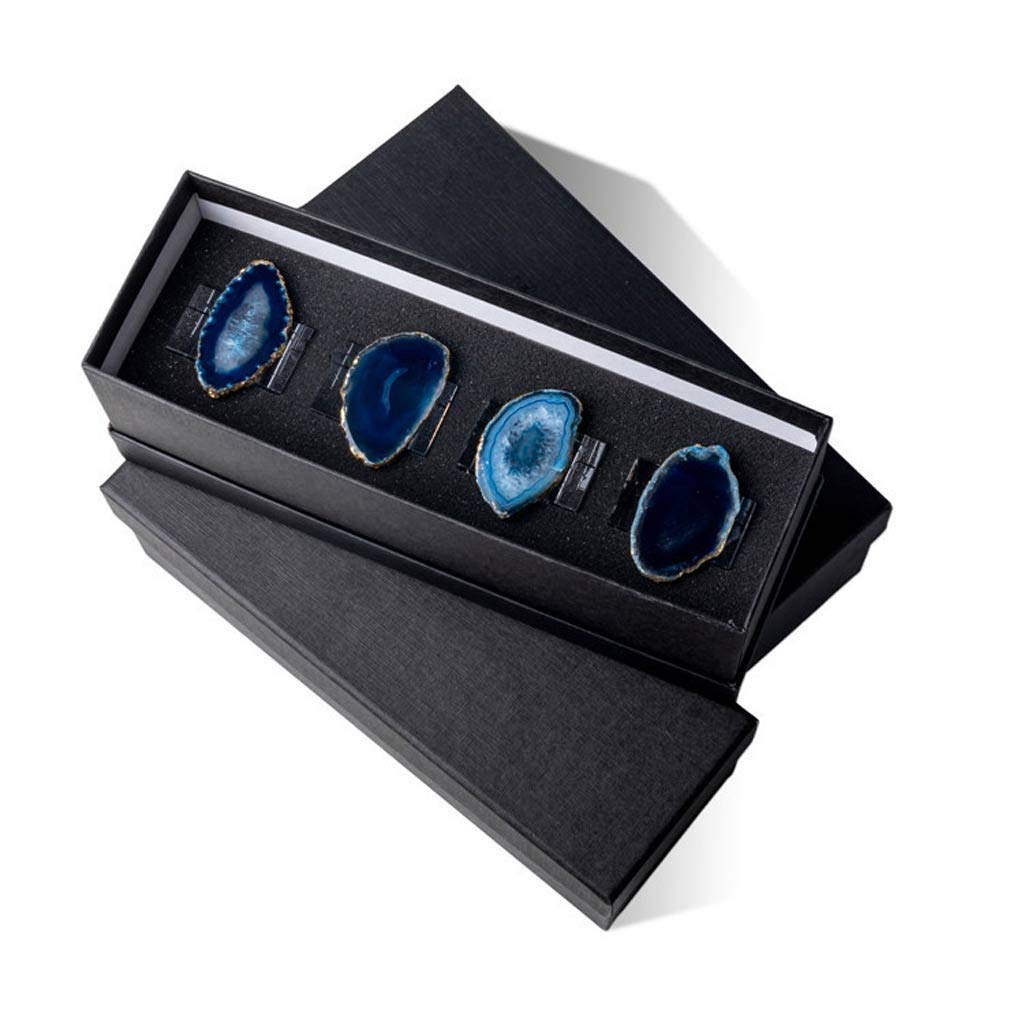 8Pcs Natural Stone Napkin Rings Set - Elegant Hotel Banquet & Dinner Table Decor for Weddings, Parties & Home Dining Accessories