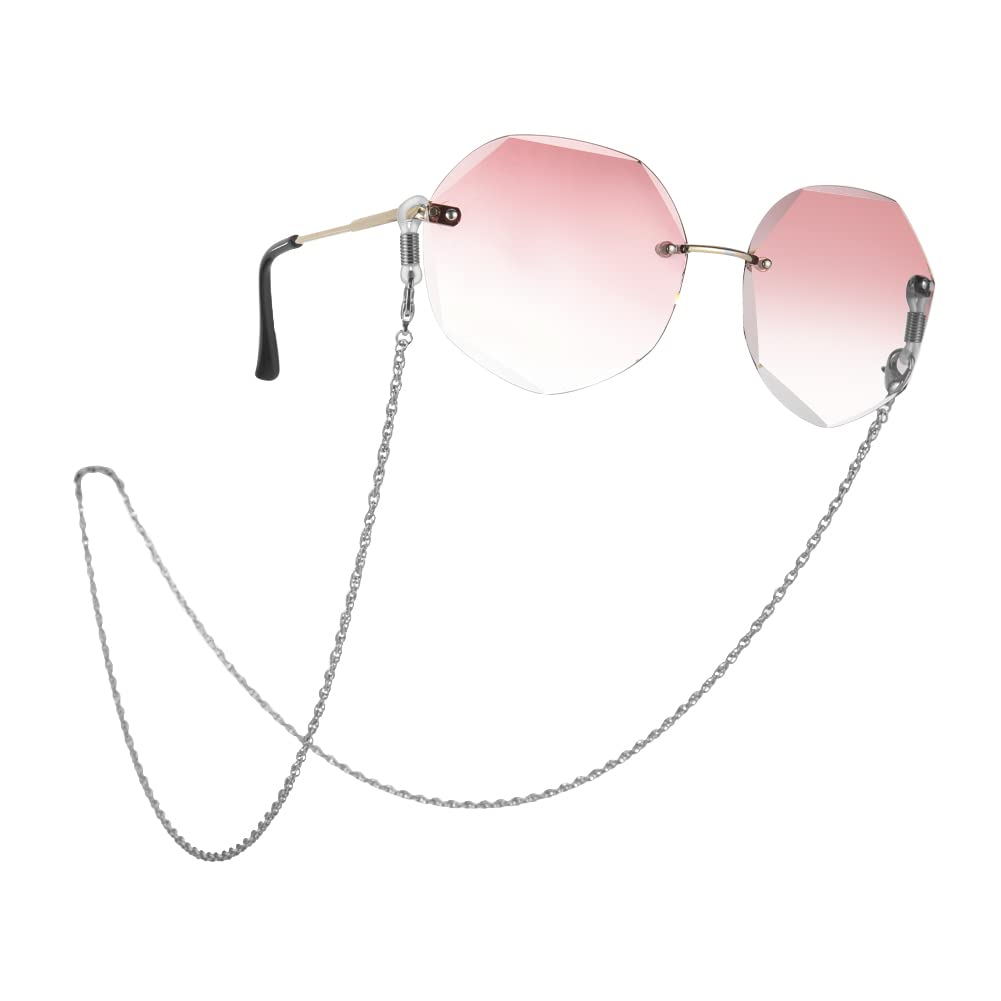 LIKGREAT Adjustable Mask Lanyard with Eyeglasses Holder - Stylish Neck Chain for Women - Perfect for Reading Glasses, Face Masks & Everyday Use at Work, School or Travel