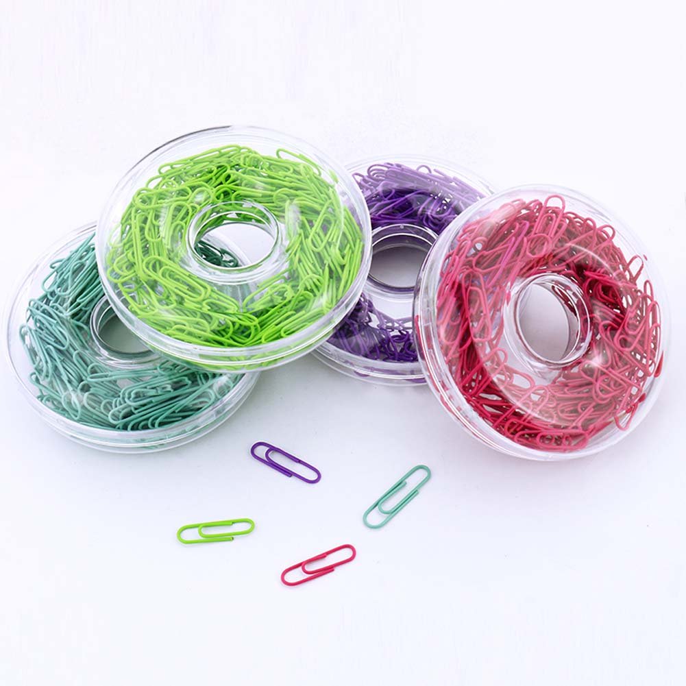 300 Pcs Purple Binder Clips - Strong Metal Paper Clips for Office, School & Home Use - Perfect for Organizing Documents, Notebooks & Files (Desk Accessories & Bookmark Alternative)