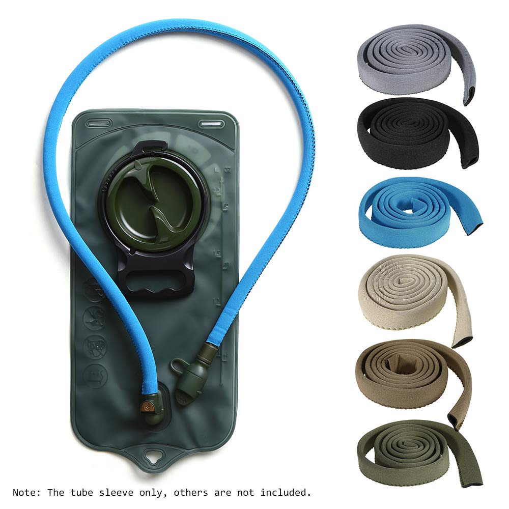 **Insulated Water Bladder Tube Cover - Thermal Hydration Hose Sleeve for Hiking, Camping & Outdoor Activities | Keeps Drinks Cold/Hot | Durable & Lightweight | Black**