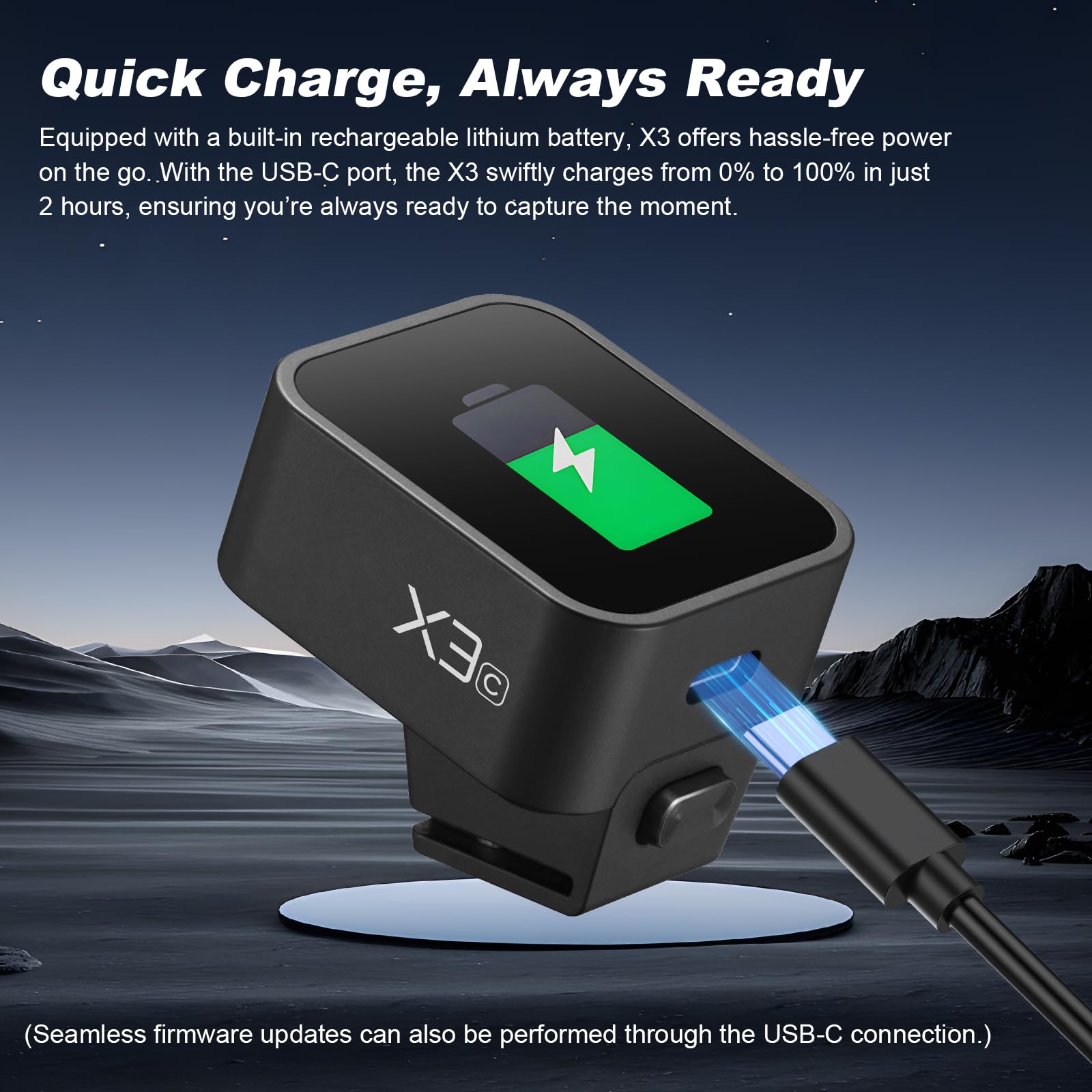 Godox X3C TTL Wireless Flash Trigger for Canon Cameras - OLED Touchscreen Transmitter with Built-in Lithium Battery & Quick Charge (Upgrade of X2T-C/Xpro-C/XProII-C) - Perfect for Studio Photography, Wedding Shoots & Outdoor Portraits