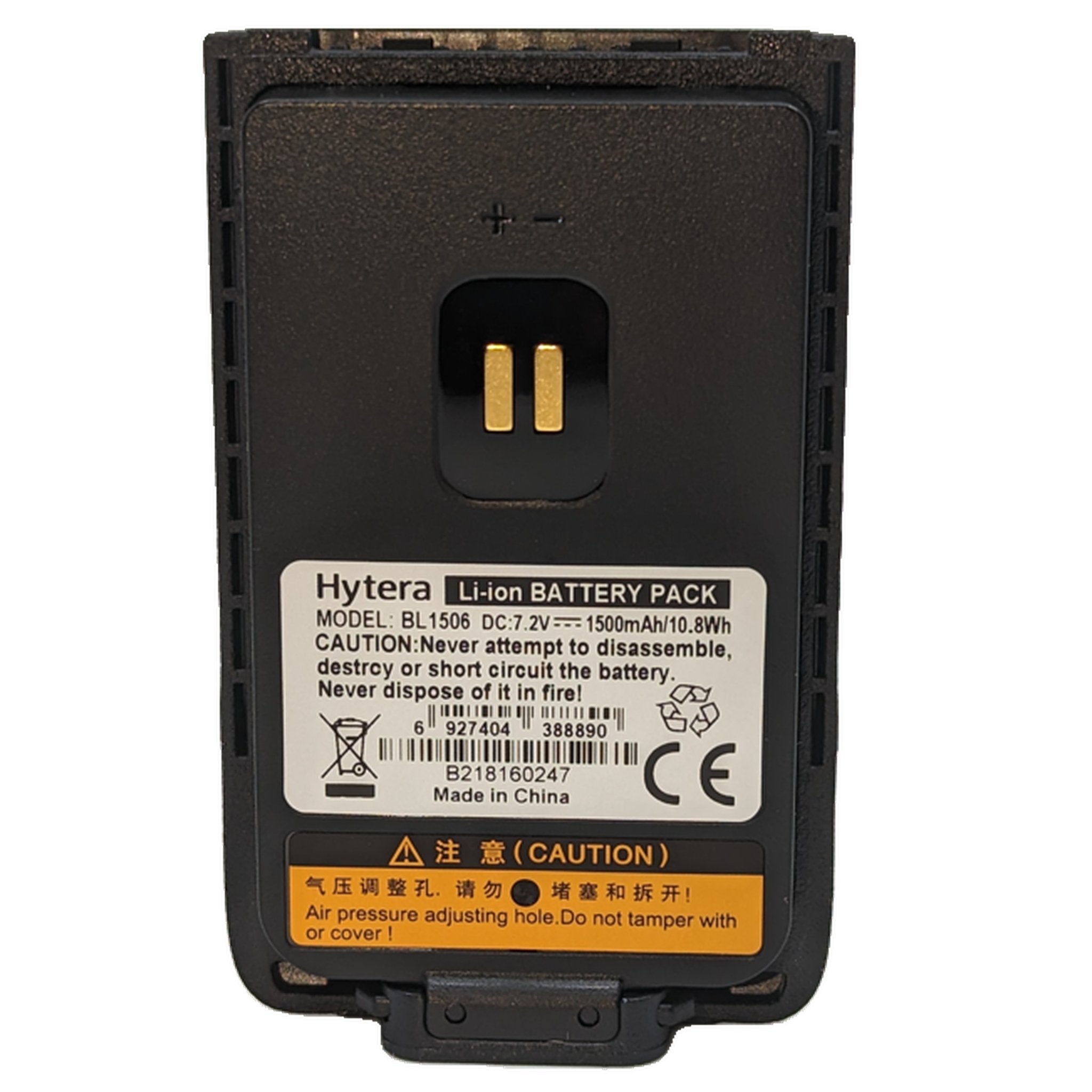Hytera BL1506 1500mAh Li-ion Replacement Battery for BD502i BD552i BD612i Two-Way Radios - Perfect for Security, Construction & Outdoor Communication