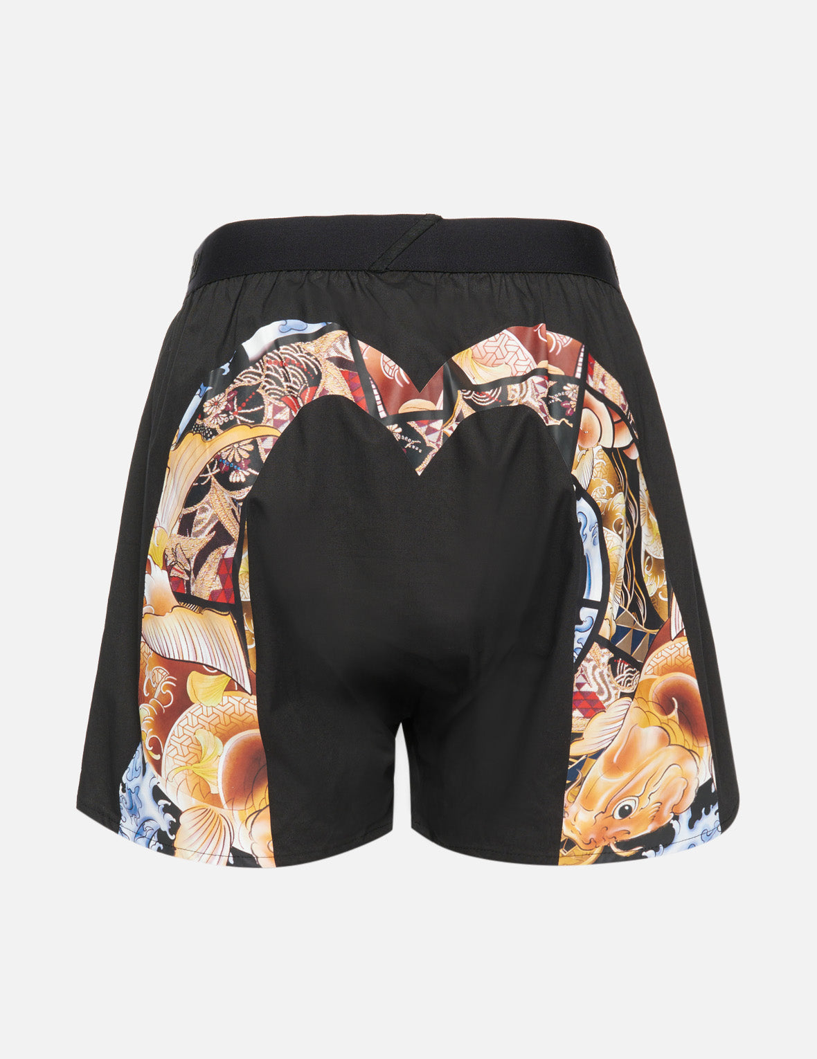 Japanese Koi Fish & Brocade Pattern Boxer Shorts for Men - Comfortable Cotton Underwear for Casual Wear, Lounge & Sleep