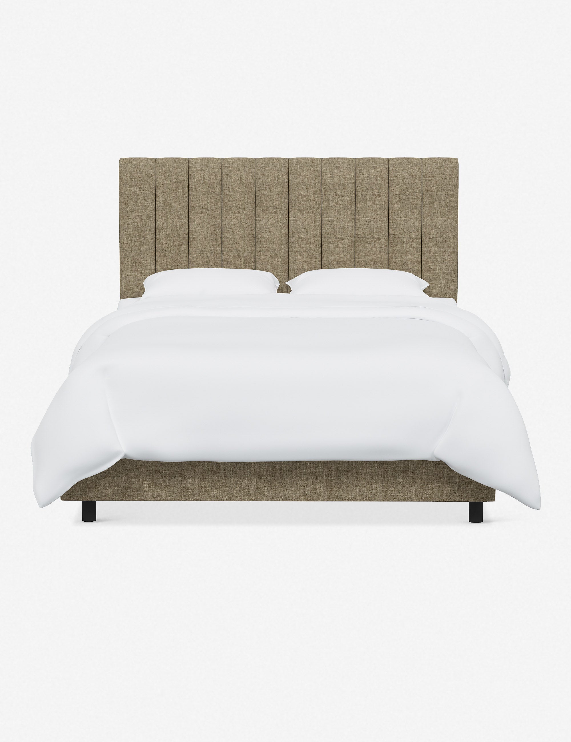Stylish and Comfortable Aliyah Bed - Queen Size Platform Bed Frame with Upholstered Headboard for Modern Bedrooms | Perfect for Master Bedroom, Guest Room, or Apartment