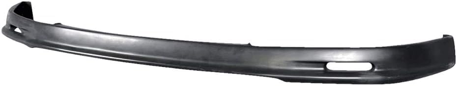 Mugen Style PU Front Bumper Lip for 1992-1995 Honda Civic EG Hatchback & Coupe (2 Door) - Unpainted Matte Black | Car Body Kit Upgrade for Enhanced Style & Aerodynamics | Perfect for Street Racing & Car Shows