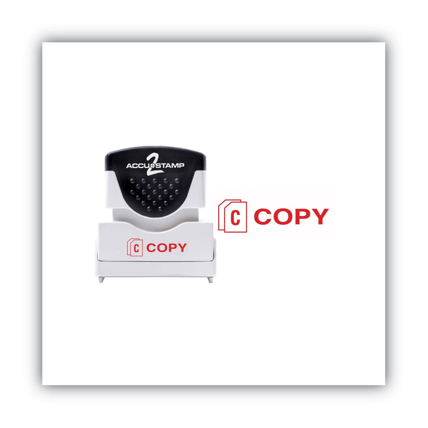 ACCUSTAMP2® Pre-Inked Self-Inking Stamp - Red 