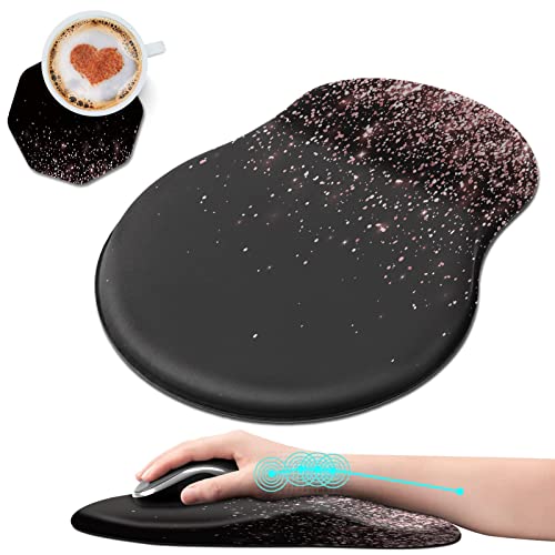 Rose Gold Glitter Black
