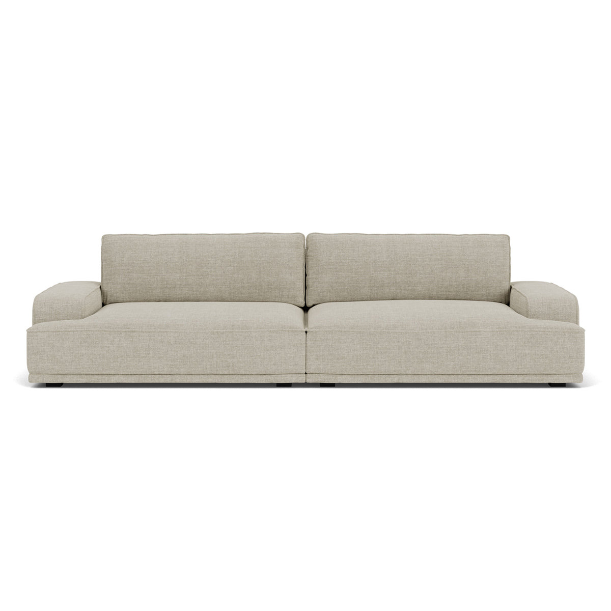 Leonora Fabric 3.5 Seater Sofa - Modern Living Room Couch with Sturdy Frame & Comfortable Cushions | Perfect for Small Spaces, Apartments & Cozy Home Decor
