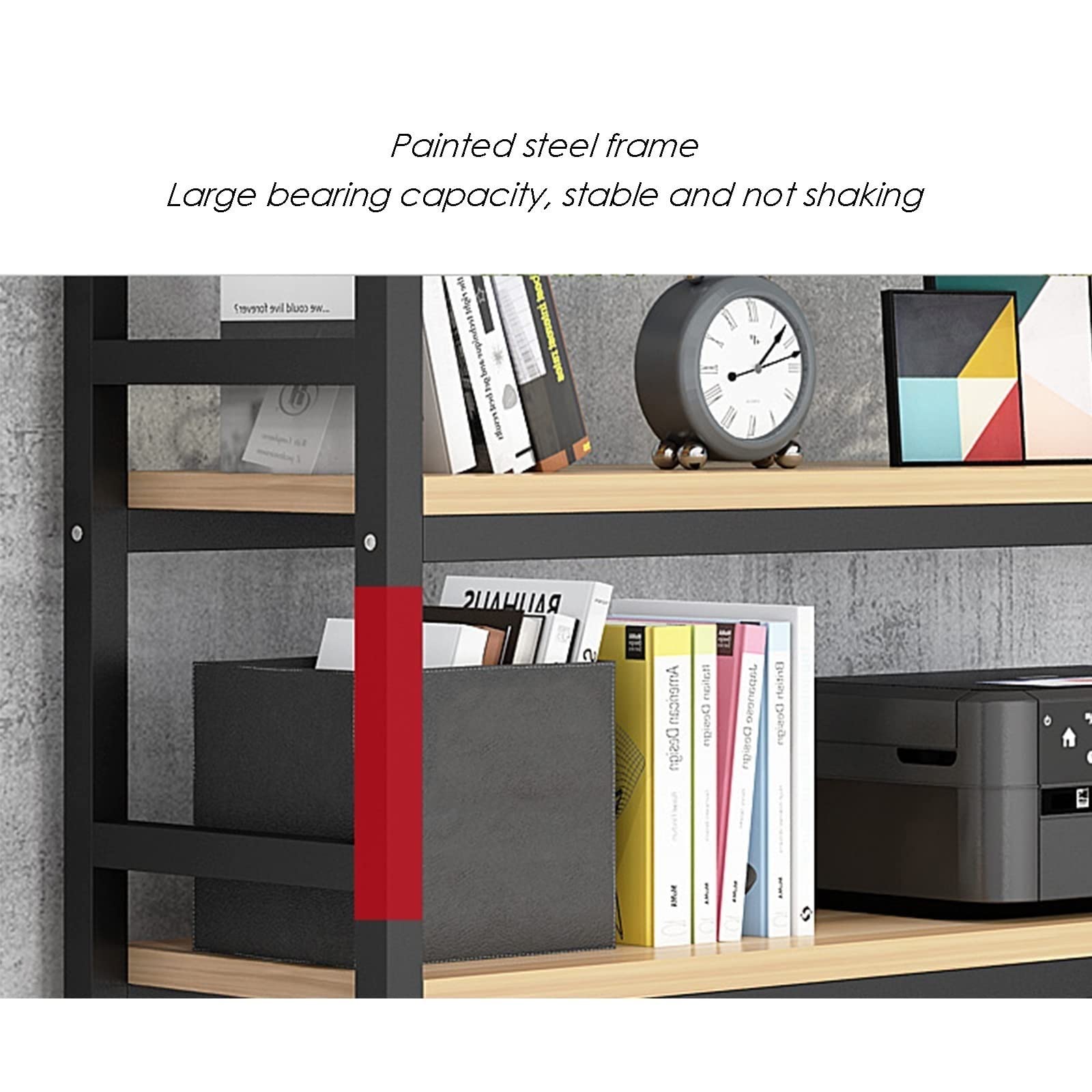 Adjustable Desktop Bookshelf Storage Rack - Organizer for Office, Home & Workspace - Perfect for Storing Books, Files & Office Supplies