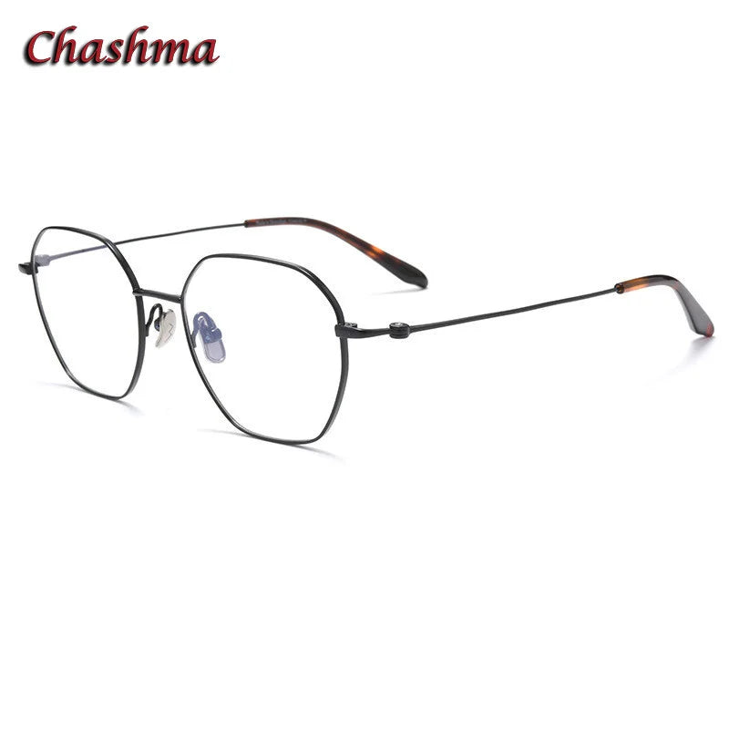 Unisex Titanium Full Rim Flat Top Oval Eyeglasses 84824 - Stylish & Durable for Work, Reading & Everyday Wear