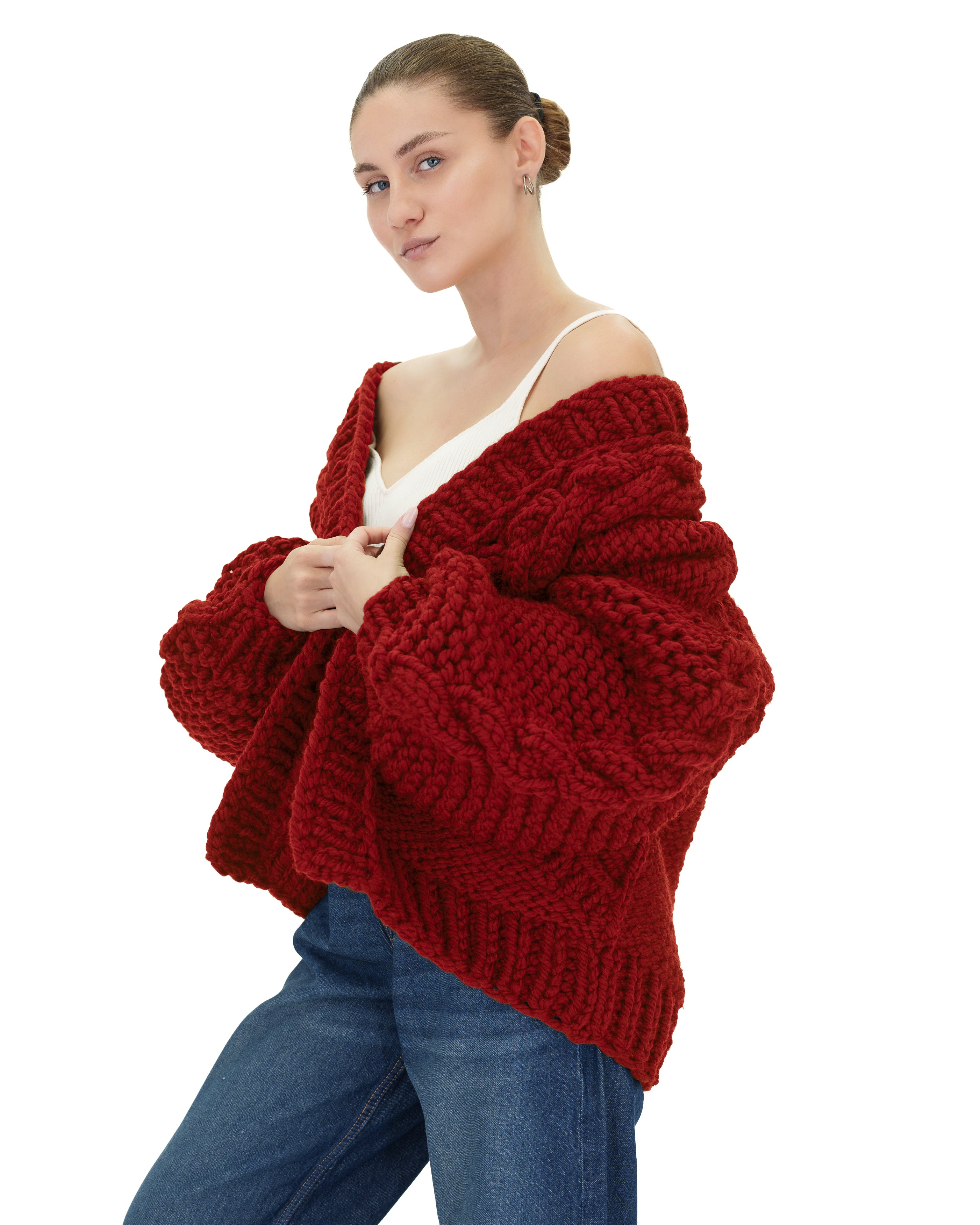 Stylish Braided Pocket Cardigan for Women - Soft Knit Open Front Sweater | Perfect for Fall, Winter & Layering Outfits