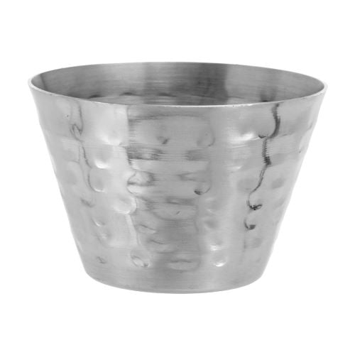 American Metalcraft HAMSC4 Stainless Steel Hammered Sauce Cup, 4 oz - Durable & Elegant Condiment Dish for Restaurants, Catering & Home Use - Perfect for Sauces, Dressings, Dips & Small Serving Needs