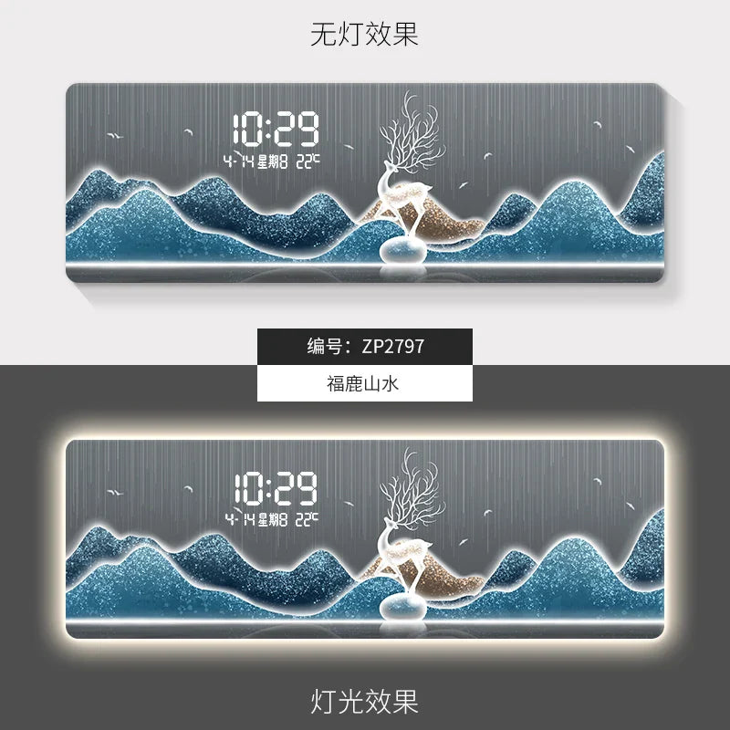 Silent Battery Operated Digital Wall Clock - Large Display with Auto-Dim, Perfect for Bedroom, Office, and Classroom Use