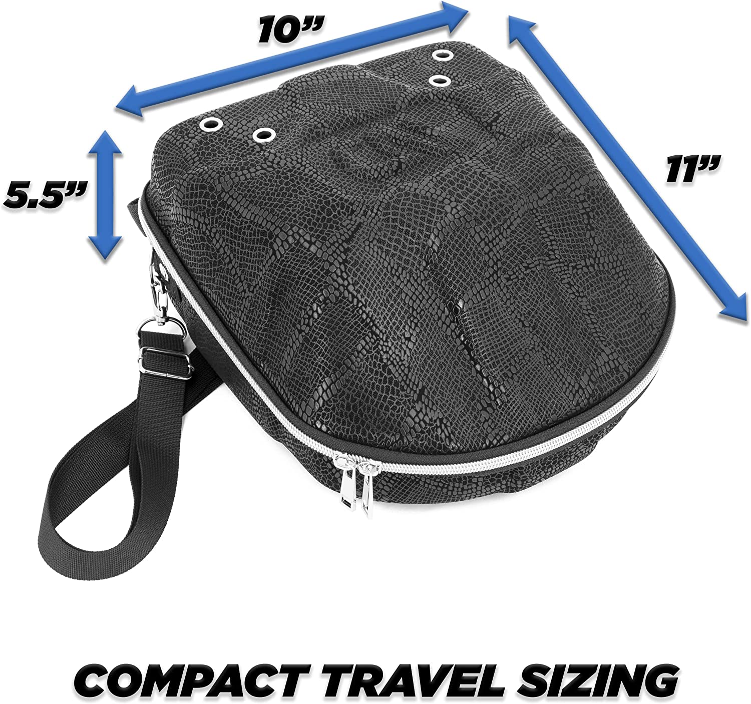 CASEMATIX Crush-Resistant Hard Shell Baseball Cap Travel Case - Protective Hat Storage for Men & Women - Perfect for Travel, Sports, and Everyday Use