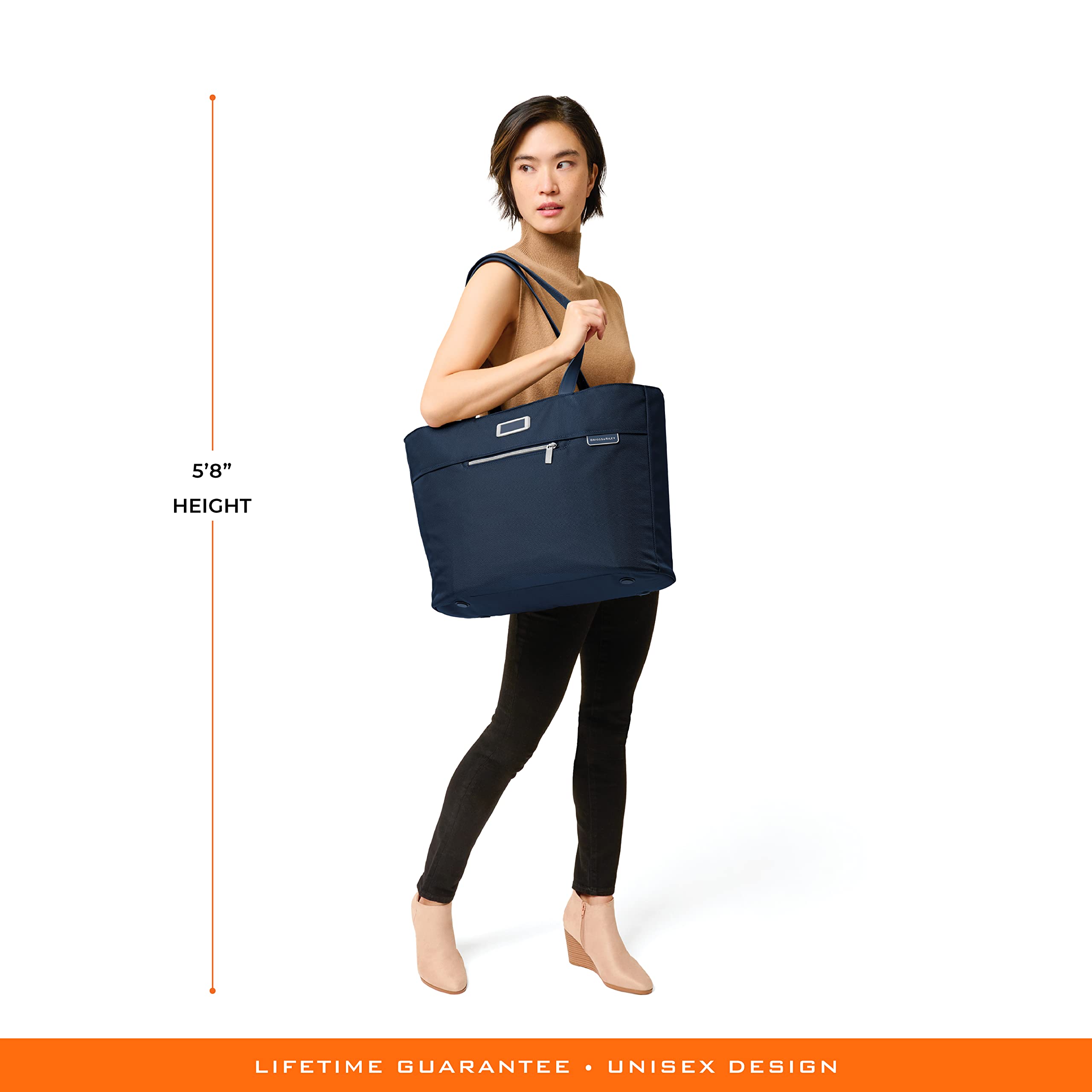 Briggs & Riley Premium Tote Bags for Women & Men - Durable Travel & Work Tote with Spacious Compartments - Perfect for Business Trips, Gym & Daily Commute