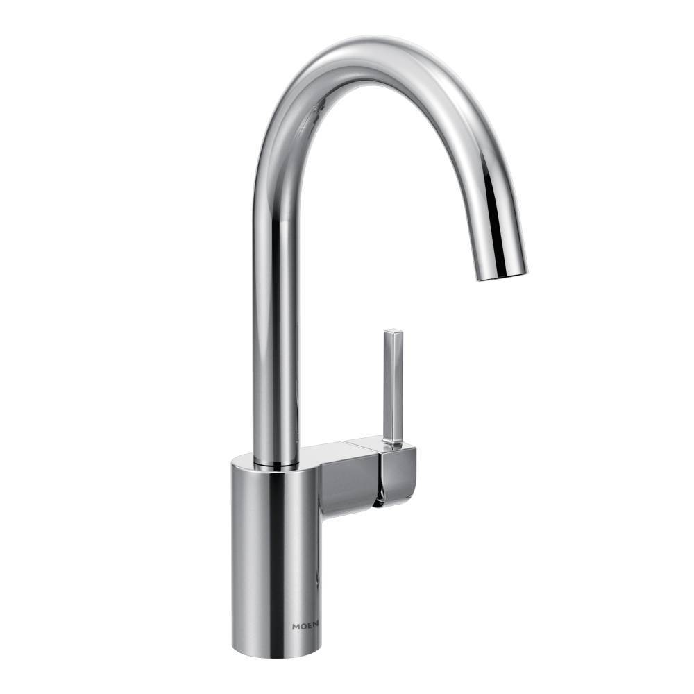 Moen 7365 Chrome Align Kitchen Faucet - Modern Pull-Down Sprayer for Easy Cooking & Dishwashing