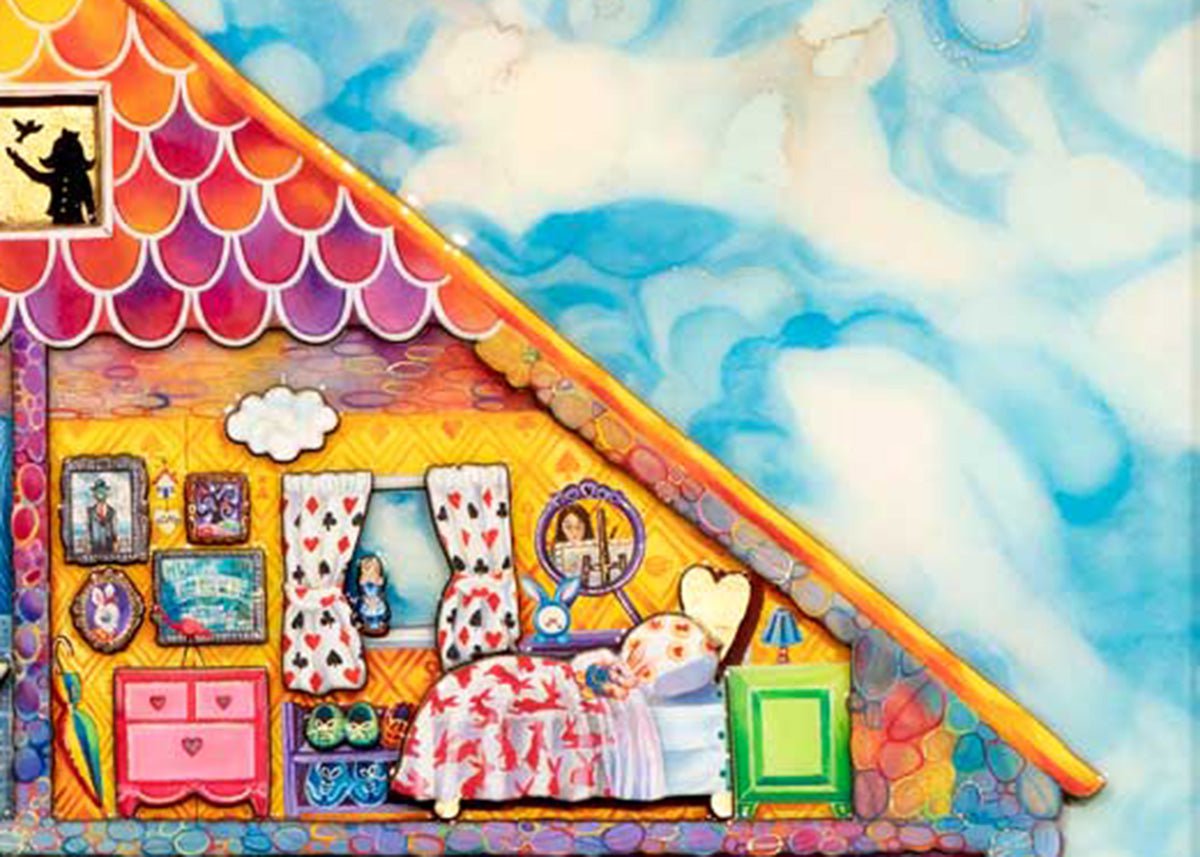 Alice in Wonderland William Rabbit's House Gold Edition - Collectible Figurine for Home Decor & Gift