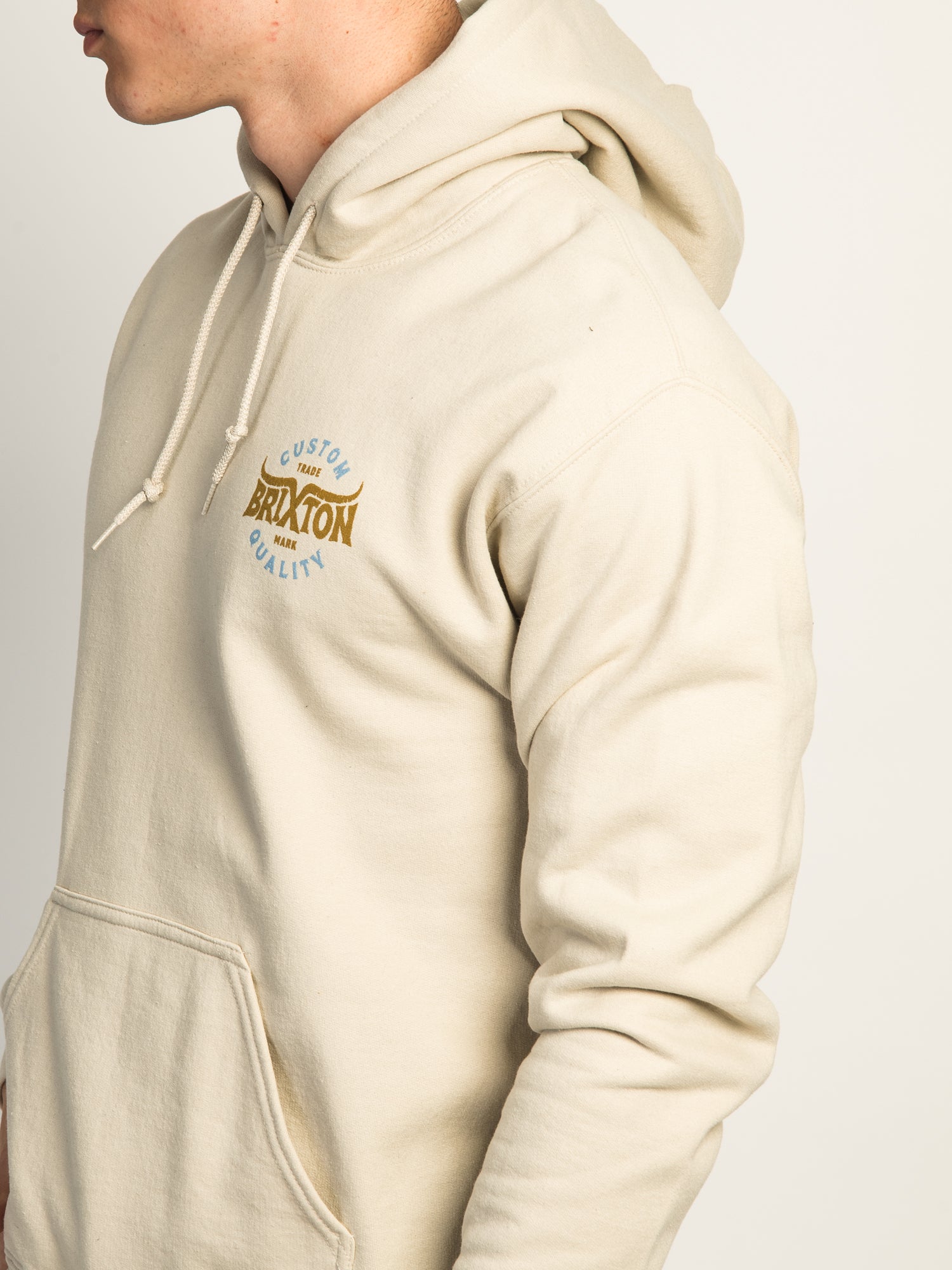 Brixton Gibson Pullover Hoodie for Men - Comfortable Cotton Fleece Sweatshirt with Kangaroo Pocket | Perfect for Casual Wear, Gym, and Outdoor Activities