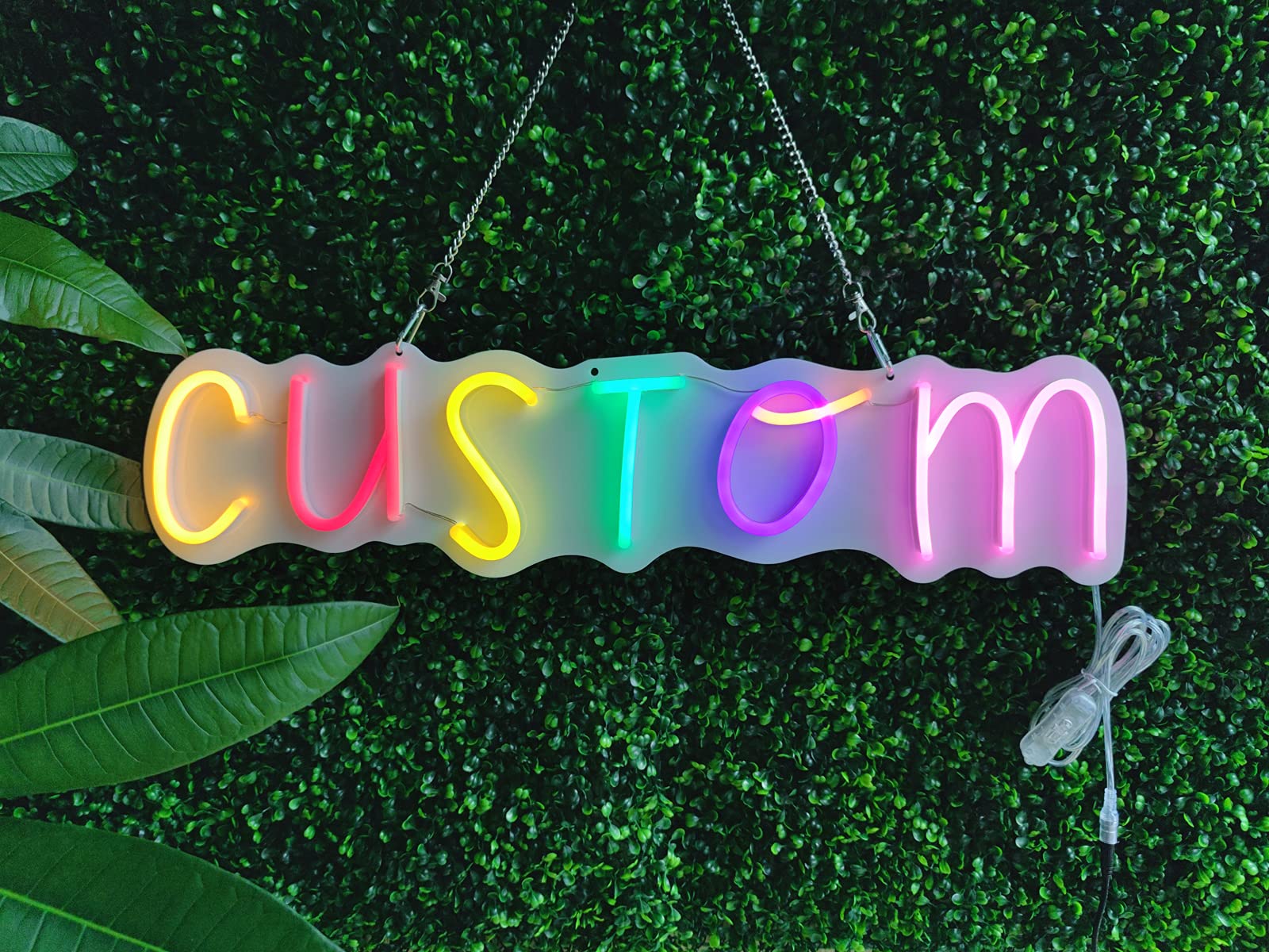 Custom LED Neon Signs - Personalized Handmade Neon Lights for Weddings, Names, Business Logos, Bars & Home Decor (35 Inch) - Perfect for Wall Art, Party Decorations & Unique Gifts
