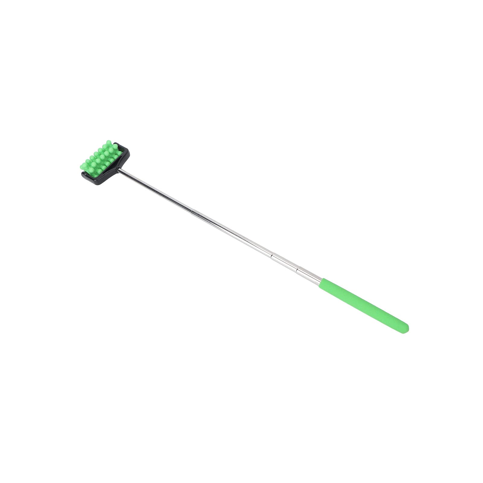 Telescopic Massage Stick for Neck, Back & Leg Pain Relief - Granular Body Roller for Yoga, Sports & Home Use - Adjustable Massage Tool for Men & Women (Green)