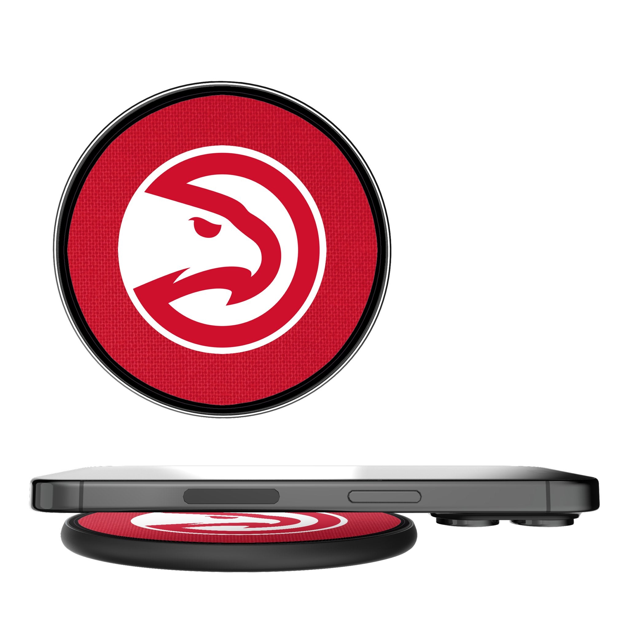 Atlanta Hawks 15W Fast Wireless Charger - NBA Team Logo Qi-Certified Charging Pad for iPhone, Samsung, AirPods - Perfect for Home, Office & Car Use