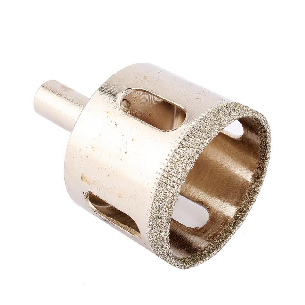 38mm & 45mm Diamond Coated Glass Drill Bit Set - 2PCS Hole Saw for Marble, Ceramic Tile, Granite - Compatible with Power Tools for Bathroom Renovation & DIY Home Improvement Projects