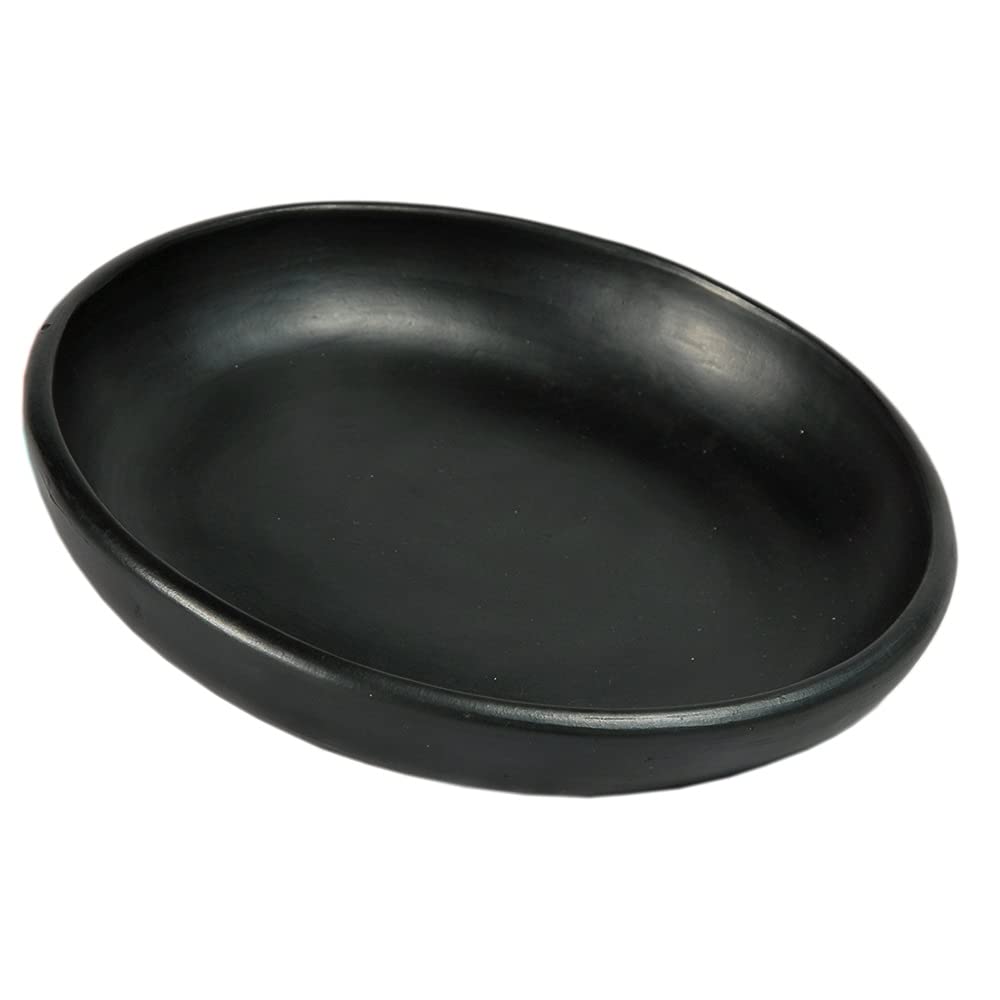 Macondo Ancient Pot Chamba Deep Plate - Handcrafted Ceramic Dinnerware Set (7.8x7.8x1.5 inches) - Perfect for Serving Traditional Meals, Home Decor & Gift Giving