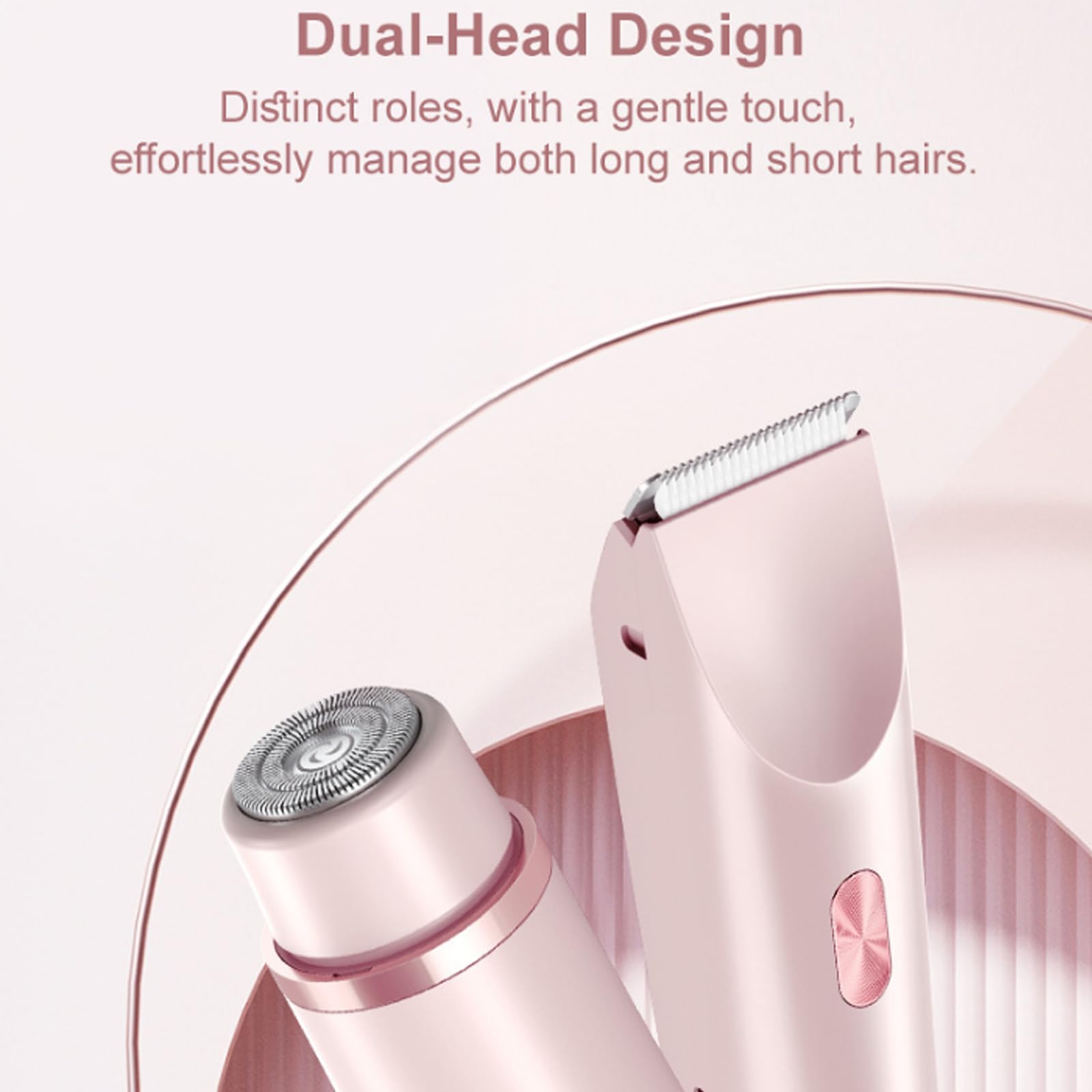 Ezme Ultra Smooth 2-in-1 Electric Shaver & Bikini Trimmer - Waterproof Body Hair Removal for Underarms, Legs, Arms - Purple | Perfect for Travel, Gym & Quick Grooming at Home