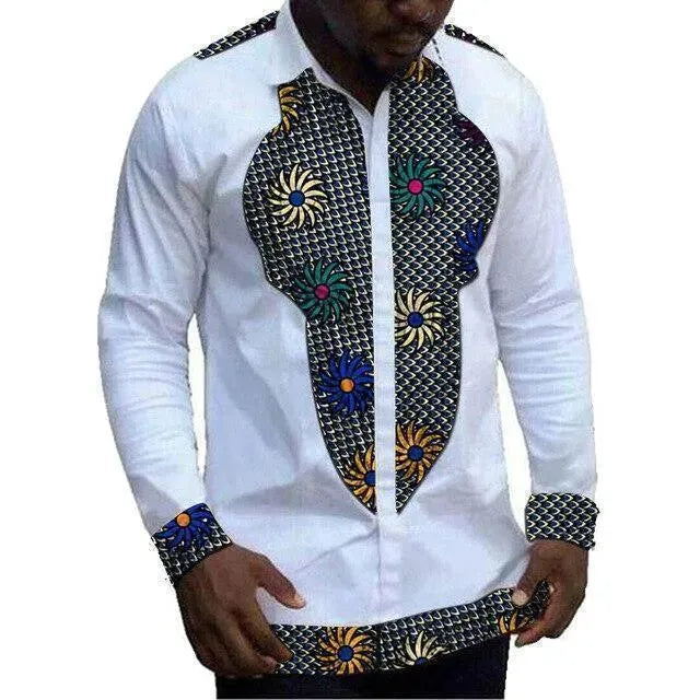 Stylish African Men's Dashiki Top - Tribal Print Cotton Shirt for Casual Wear & Cultural Events | Perfect for Festivals, Parties & Everyday Outfits