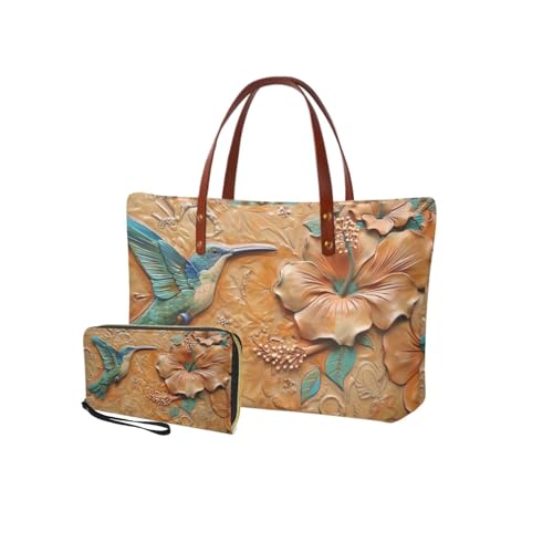 Hummingbird Hibiscus-orange