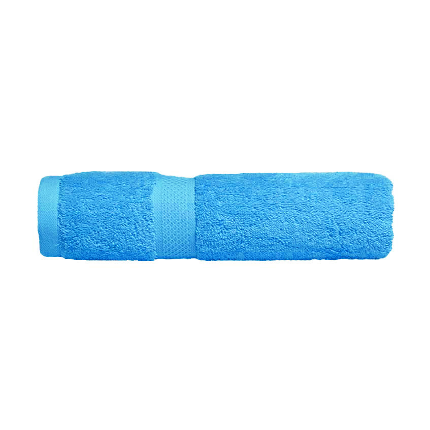 100% Combed Cotton Bath Towels - Super Soft & Absorbent Aqua Blue Towel Set for Spa, Beach & Luxury Bathroom Use