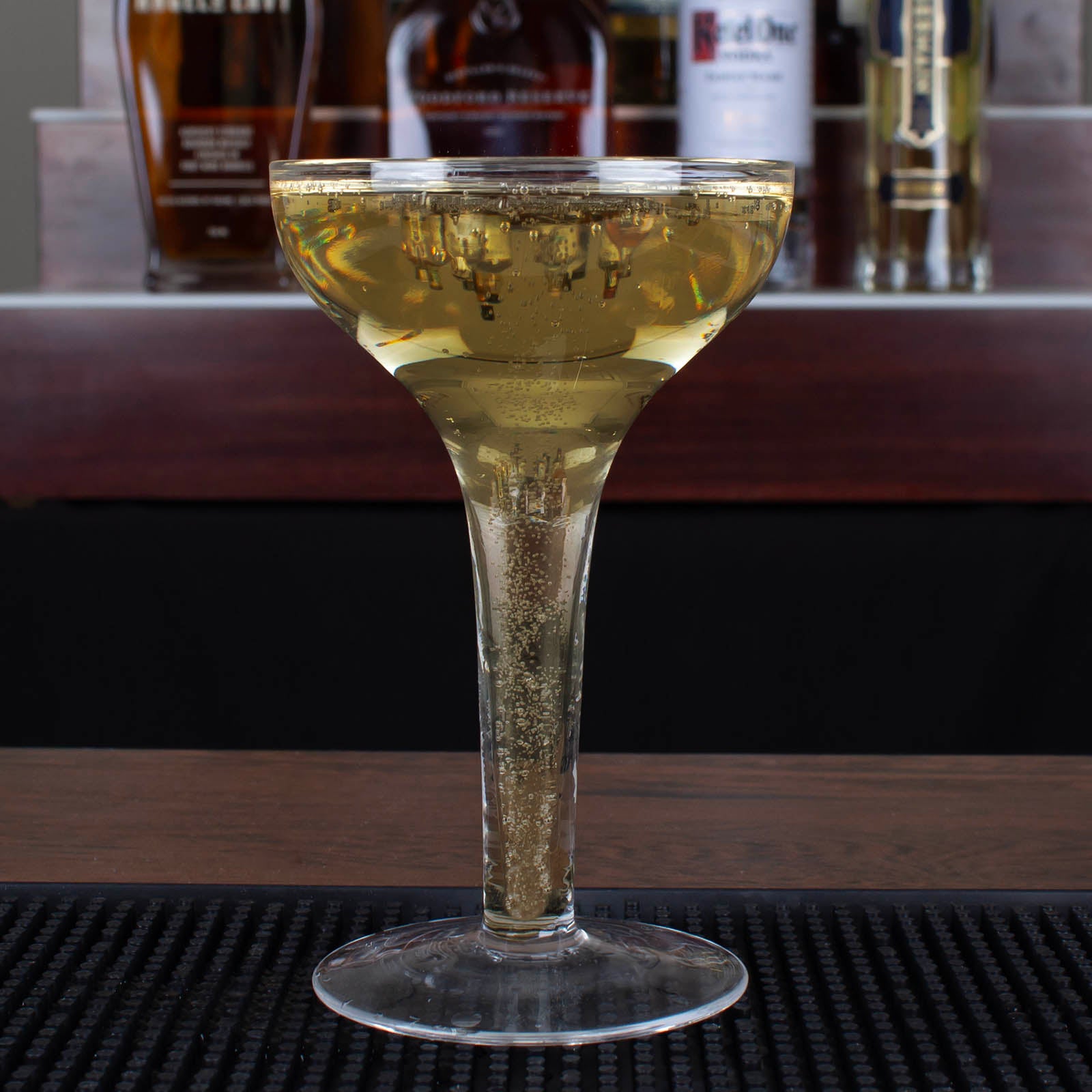 Elegant Hollow Stem Champagne Coupe Glasses - BarConic® Crystal Flutes for Wedding Toasts & Cocktail Parties