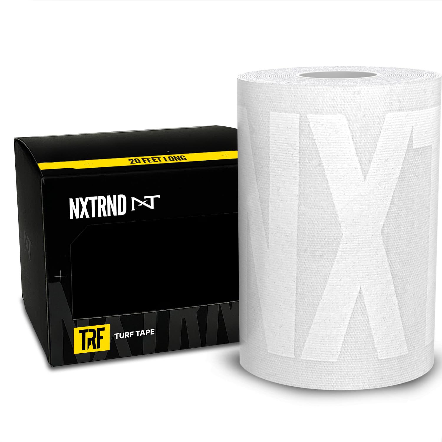 Nxtrnd TRF Turf Tape Football - Extra Wide Kinesiology Sports Tape for Turf Burn Protection (White) - Ideal for Football, Soccer, Rugby & Field Sports Players