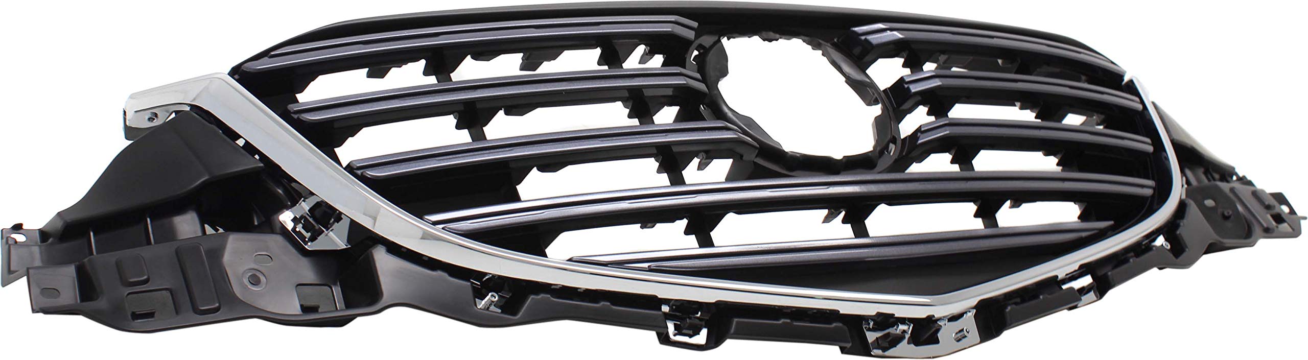 Garage-Pro Grille Assembly for 2016 Mazda CX-5 - Chrome Shell with Dark Gray Painted Insert | Front Bumper Replacement Part for Enhanced Vehicle Appearance & Style