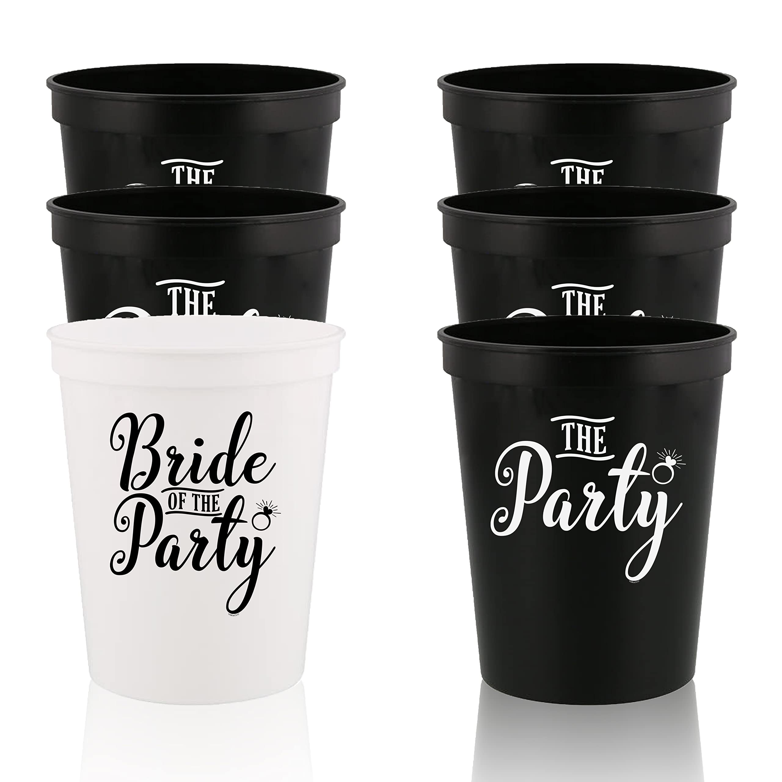 Bachelorette Party Cups - Bride of The Party Stadium Cups for Bridal Shower Decorations, Wedding Favors & Bachelor Party Supplies | Perfect for Bachelorette Parties, Wedding Showers & Girls Night Out Celebrations