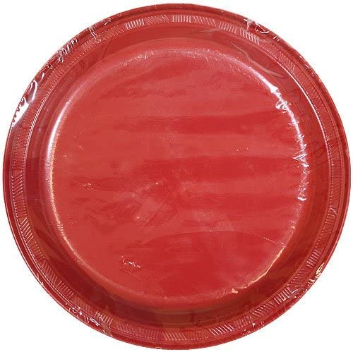 10 Inch Disposable Plastic Plates for Parties, Picnics & Events - Bulk Pack of 50, Eco-Friendly Dinnerware for BBQs, Birthdays & Catering - Ideal Dining Brand