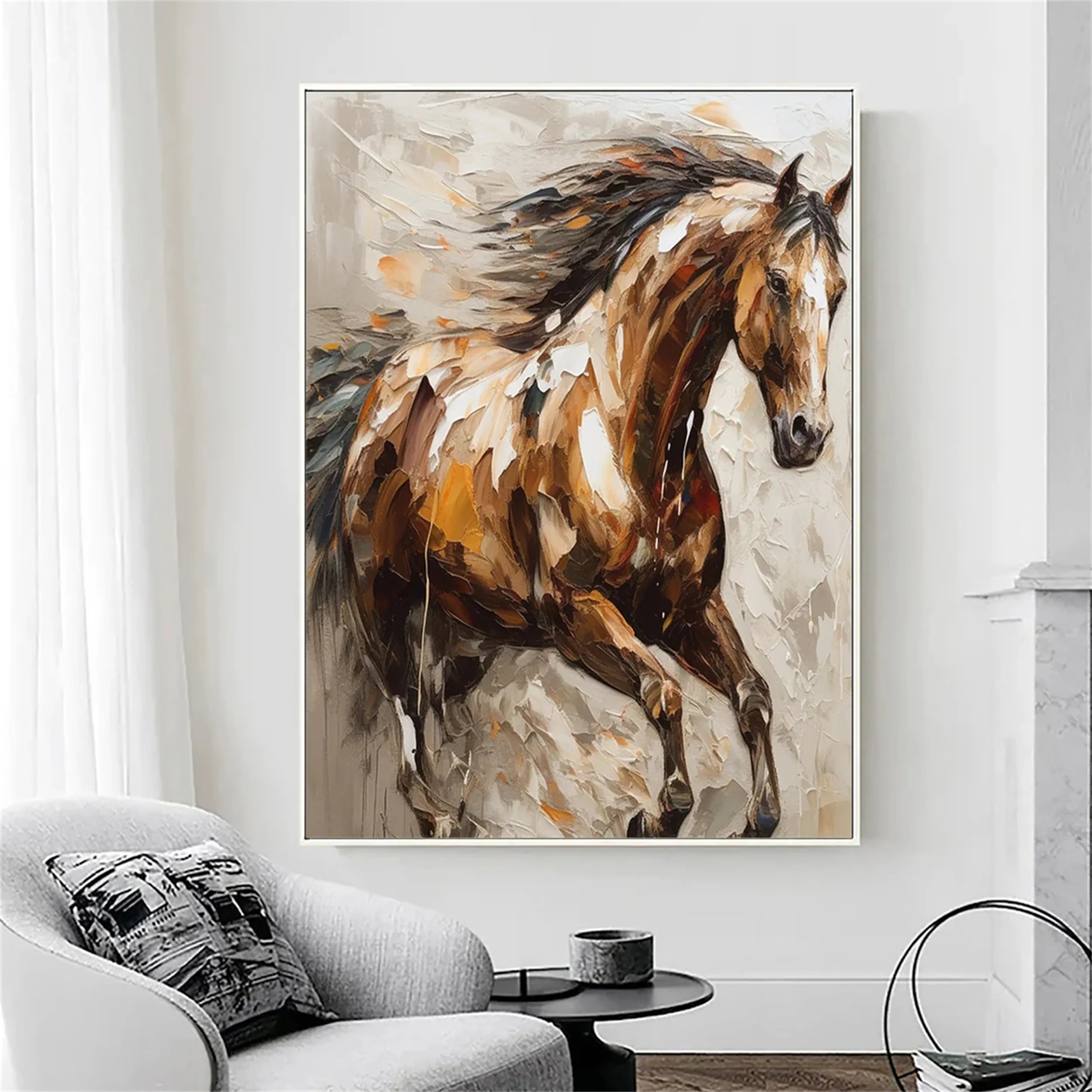 Animal Art Painting #AP044 - Handmade Wildlife Canvas Art for Home & Office Decor | Perfect for Living Room, Bedroom, or Gift