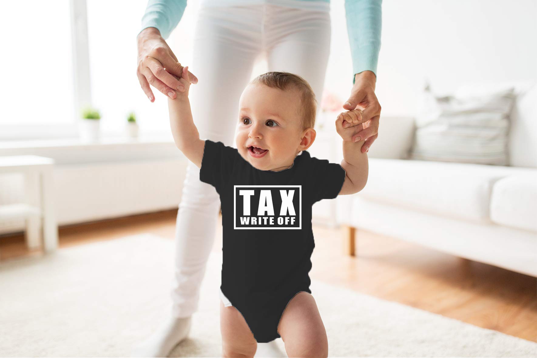 Funny Baby Bodysuit - Cute Newborn Outfit for Girls & Boys - Tax Write Off Gift