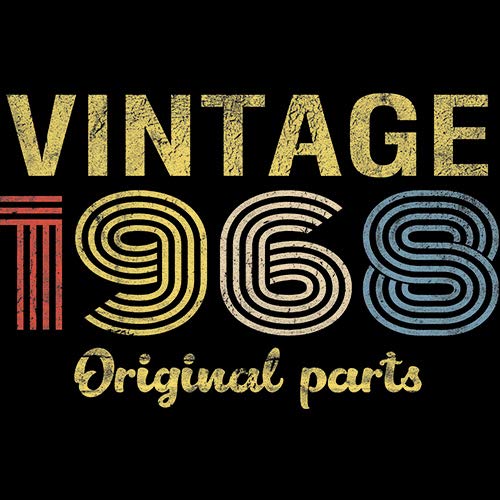 Vintage 1968 Retro 57th Birthday Gift for Men - Original Parts Themed T-Shirt - Perfect for Dad, Husband & Grandfather's Milestone Celebration