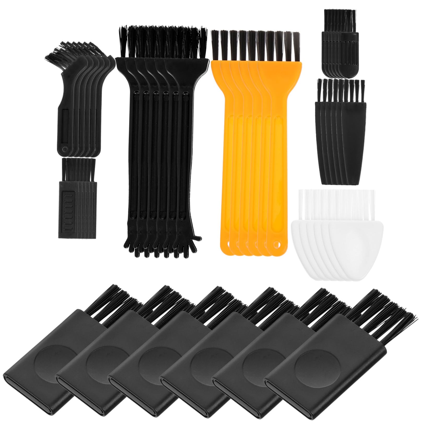 NOLITOY 144-Piece Razor Cleaning Brush Set - Detangling Hair Brush, Dryer Face Brush, Pet Hair Remover & Electric Shaver Accessories | Perfect for Salon, Home Grooming & Beard Trimming