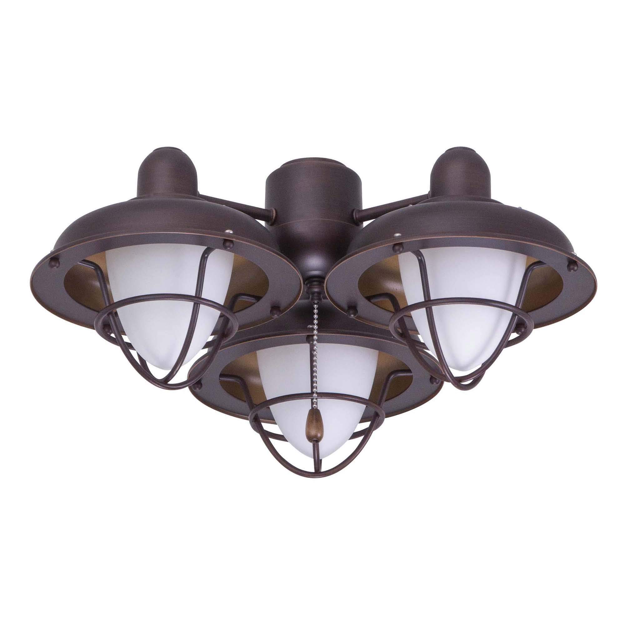 Emerson Boardwalk LED Ceiling Fan with Light Fixture - Modern Indoor/Outdoor Ceiling Fan for Bedroom, Living Room, Patio & Porch
