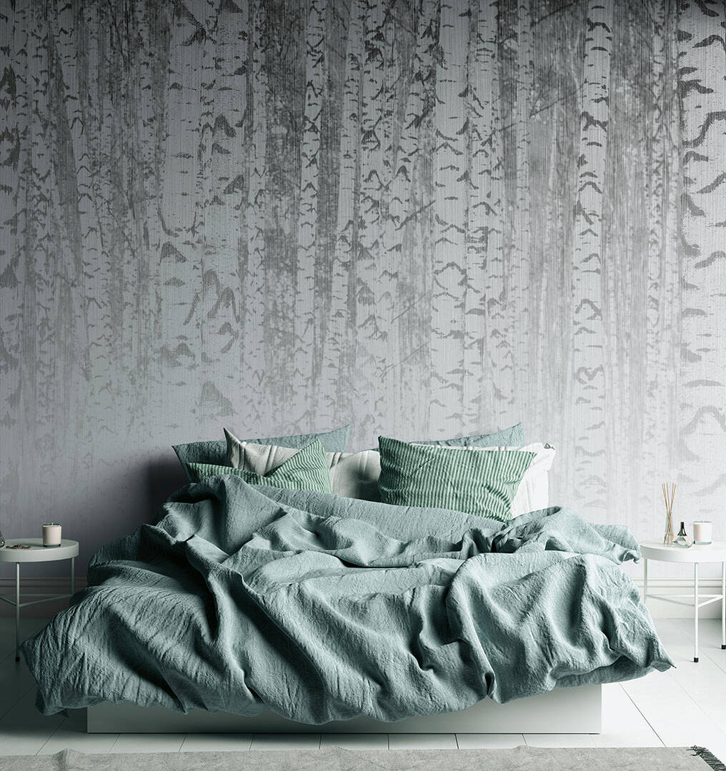 Designwalls 2 Birch Forest Wall Mural - Premium Peel and Stick Wallpaper for Home & Office Decor - Perfect for Living Room, Bedroom, Nursery or Workspace