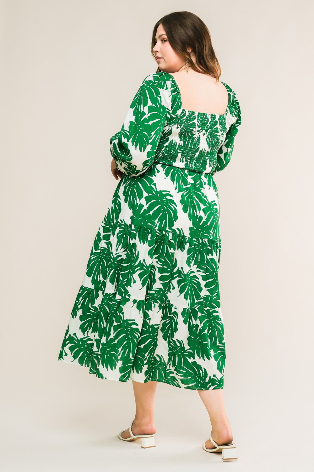 ALL THE DRAMA Woven Midi Dress - Elegant Flowy Women's Party Dress for Weddings, Cocktails & Special Occasions