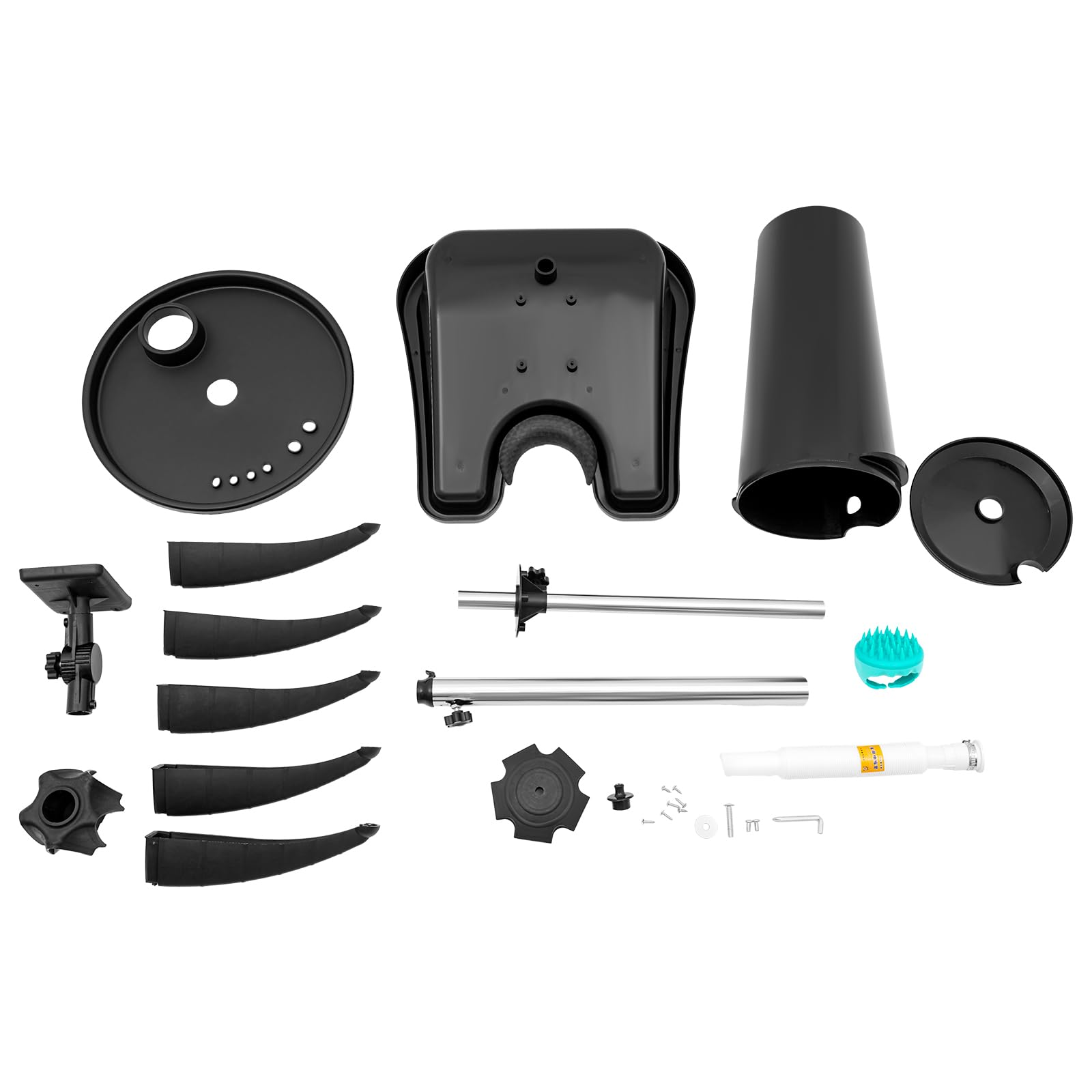 Adjustable Portable Shampoo Bowl Salon Station - Deep Basin Hair Washing Sink with Massage Brush, Neck Rest & Bucket for Barber & Stylist | Perfect for Home Salon, Mobile Hair Services & Professional Hair Care