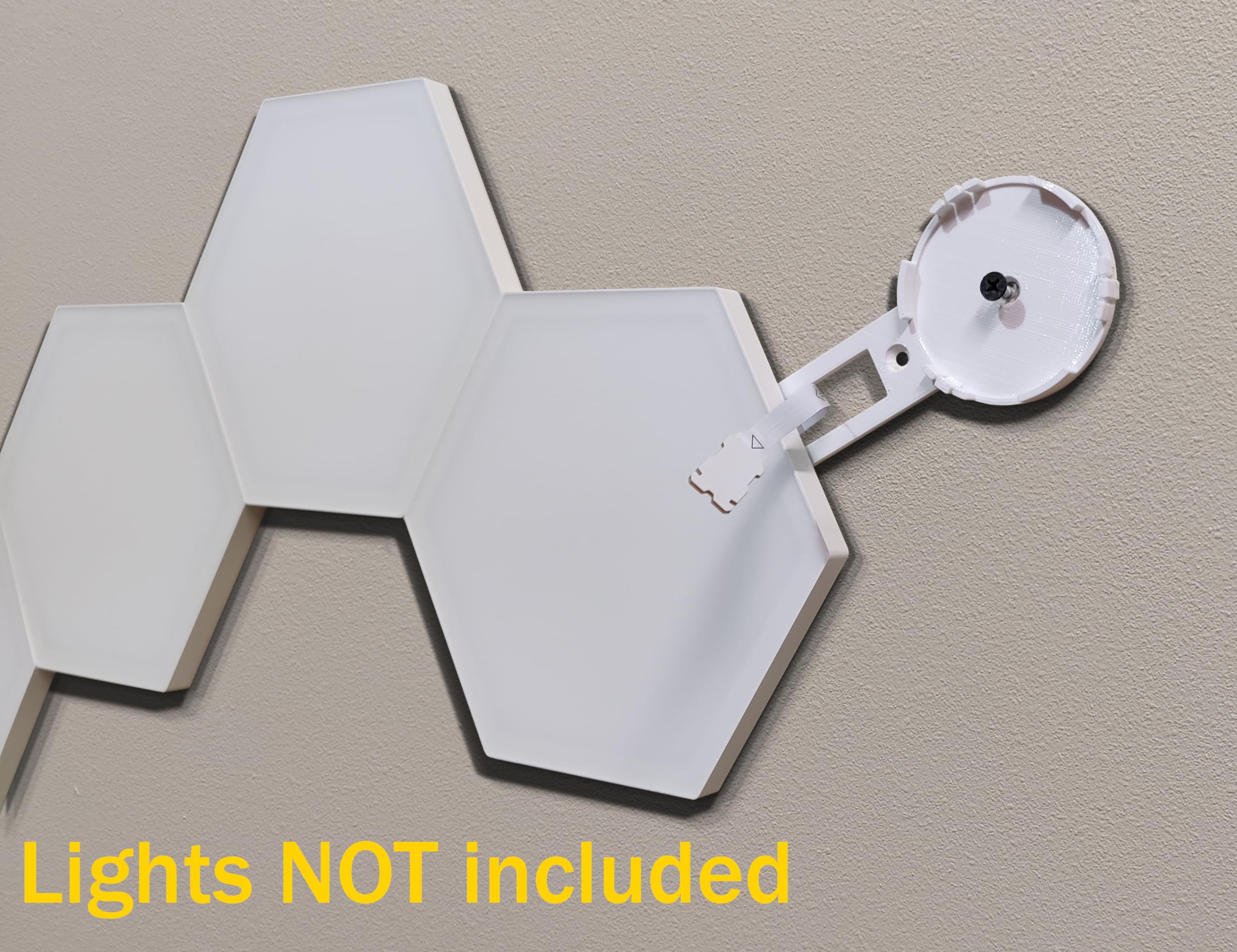 Govee Hexagon Lights H6061 Wall Mounting Bracket Kit - 7-Piece Drywall Installation Set for Glide Hexa Hexagon Panel Lights | Perfect for Bedroom, Gaming Room & Home Decor Lighting